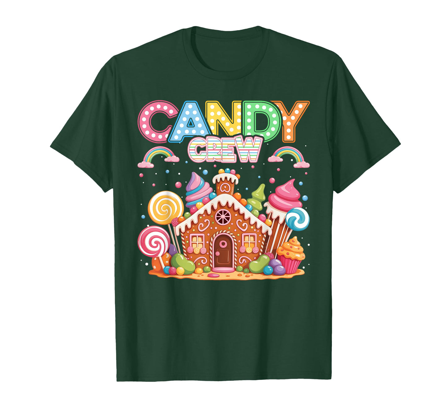 Merry Christmas Candy Crew Squad Matching Xmas Boy Girl Kid T-Shirt