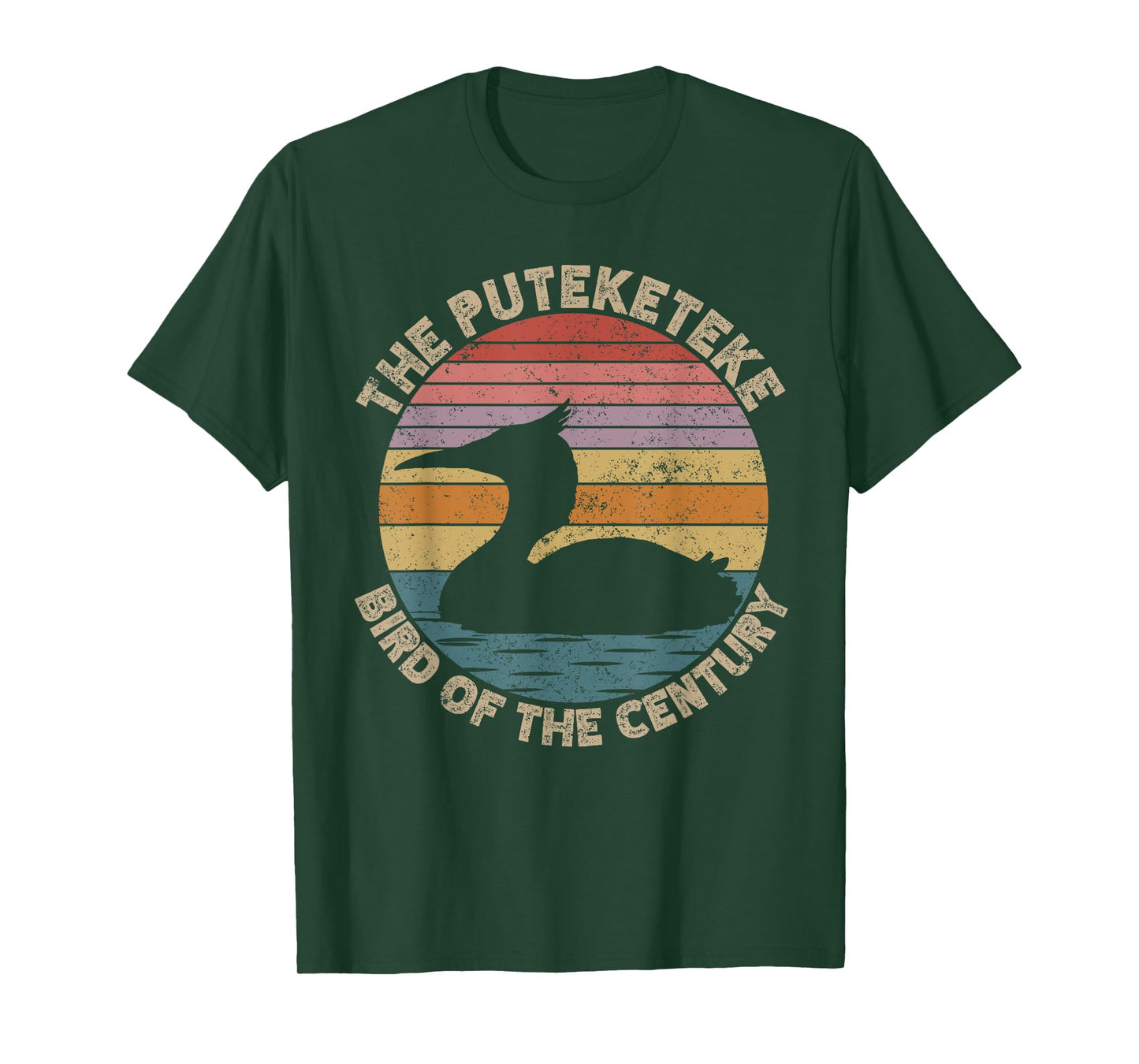 Puteketeke New Zealand's Bird Of The Century Vintage T-Shirt