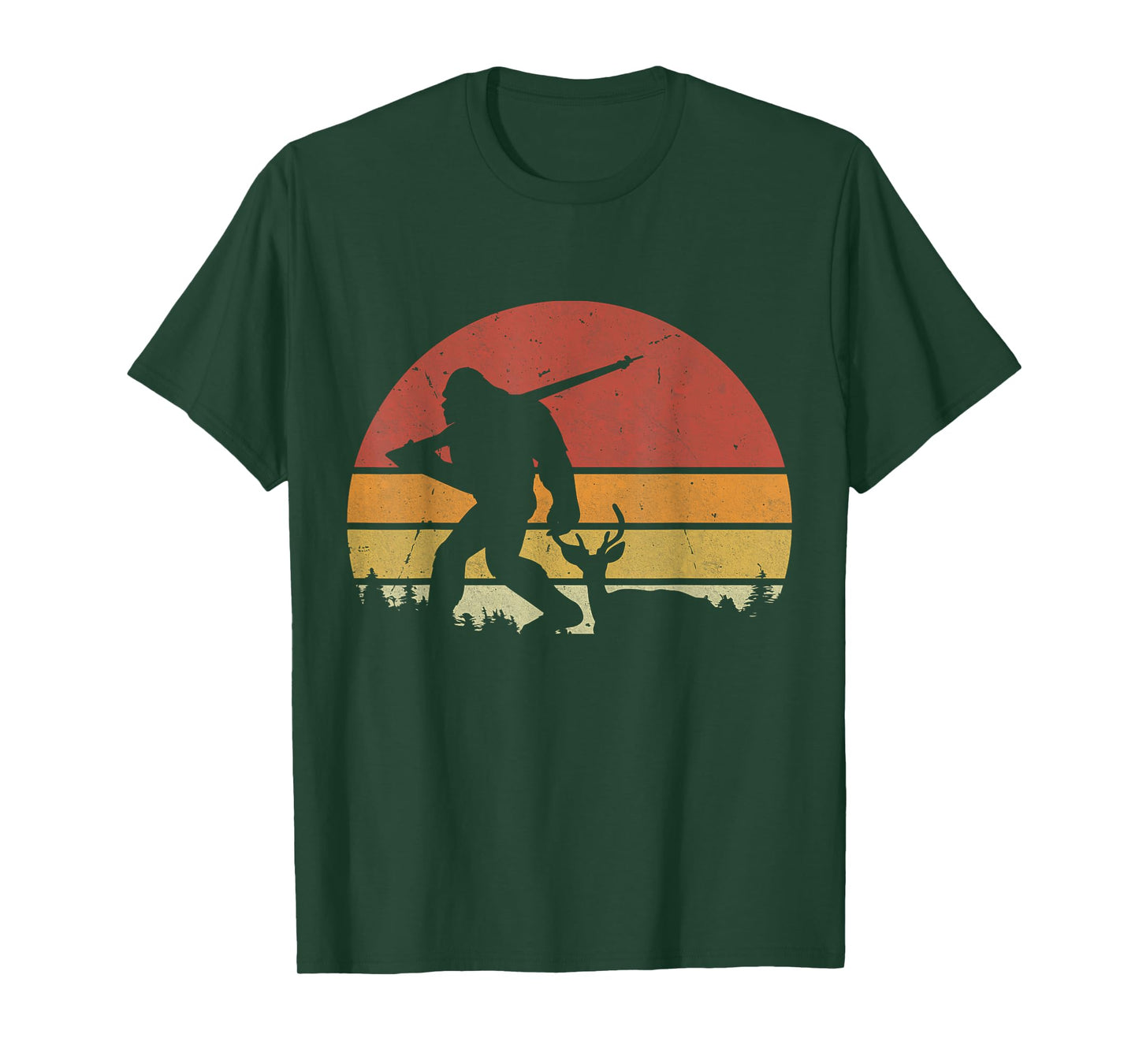 Funny Retro Bigfoot Hunting Sasquatch Funny Bigfoot Hunting T-Shirt