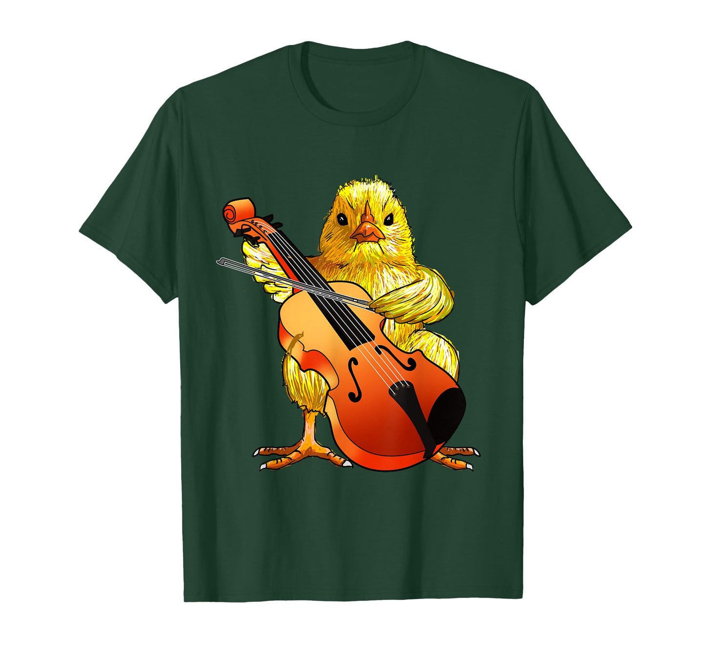 Cute Chicken Playing Cello - Musical Cello Player Gifts Idea T-Shirt