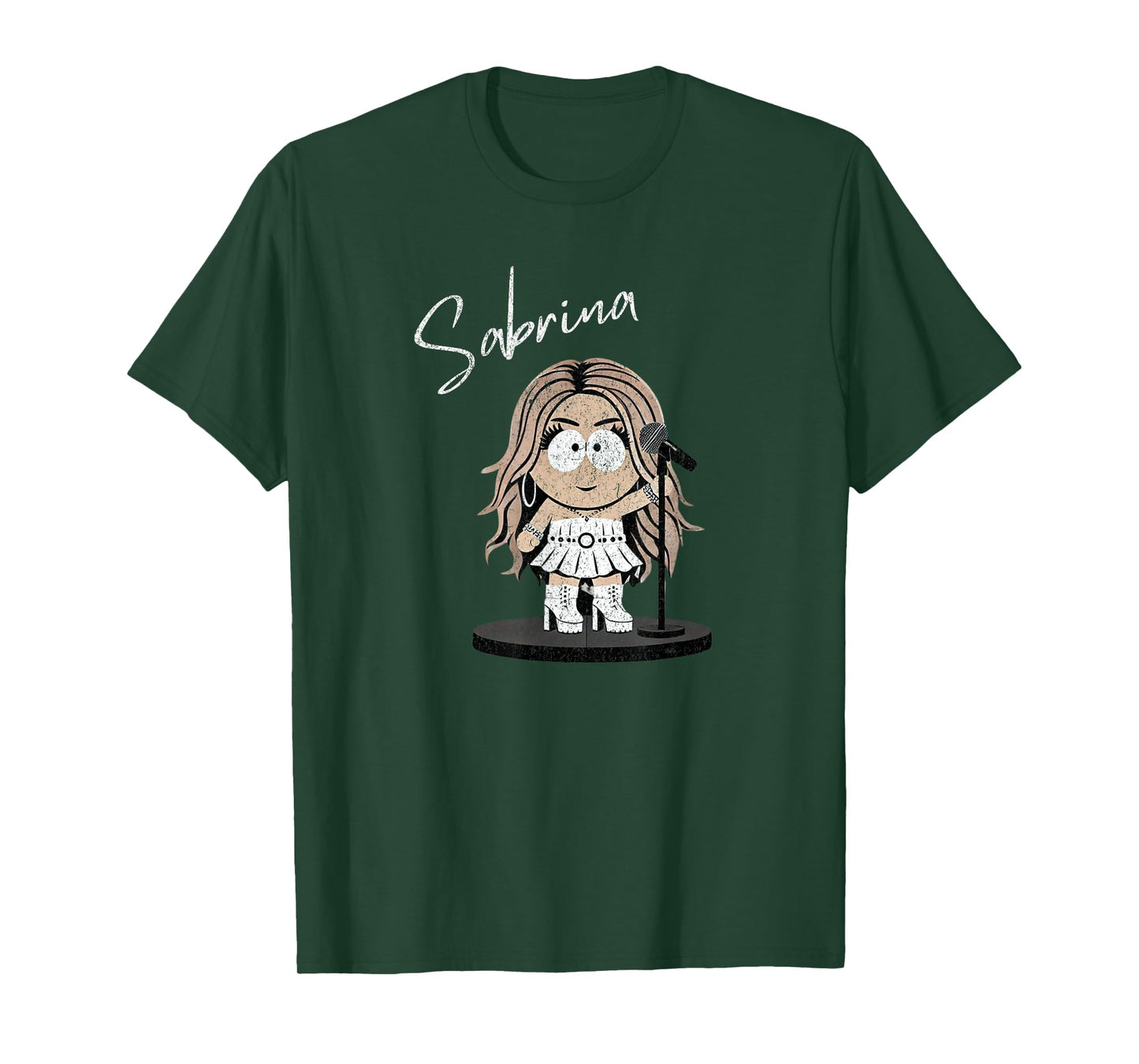 Girl Retro Sabrina First Name Groovy Beach T for Women T-Shirt