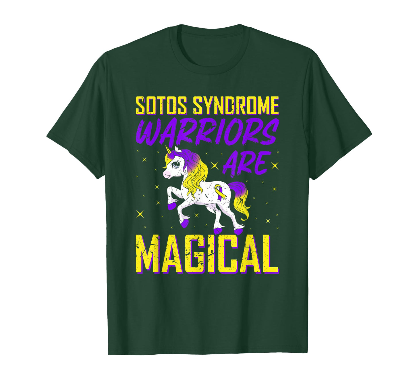 Sotos Syndrome Warriors Are Magical Awareness Unicorn T-Shirt
