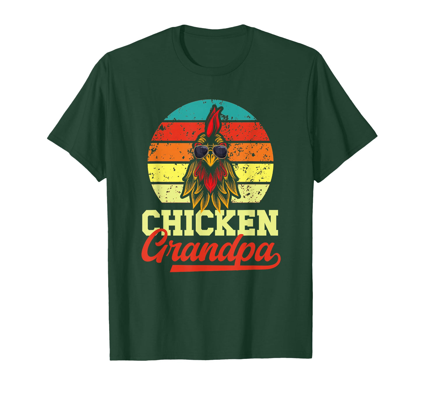 Chicken Grandpa Retro Chicken Owner Chicken Farmer T-Shirt