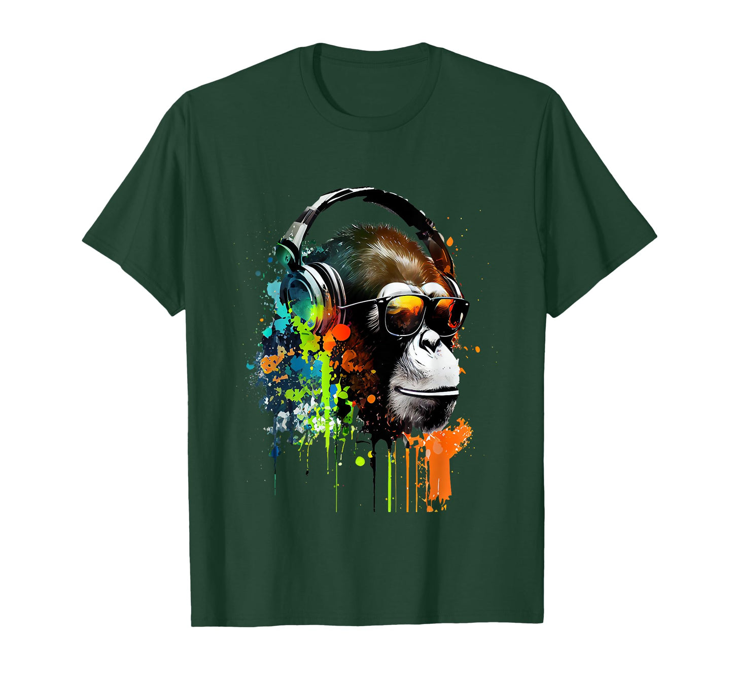 DJ Monkey monkey with sunglasses T-Shirt