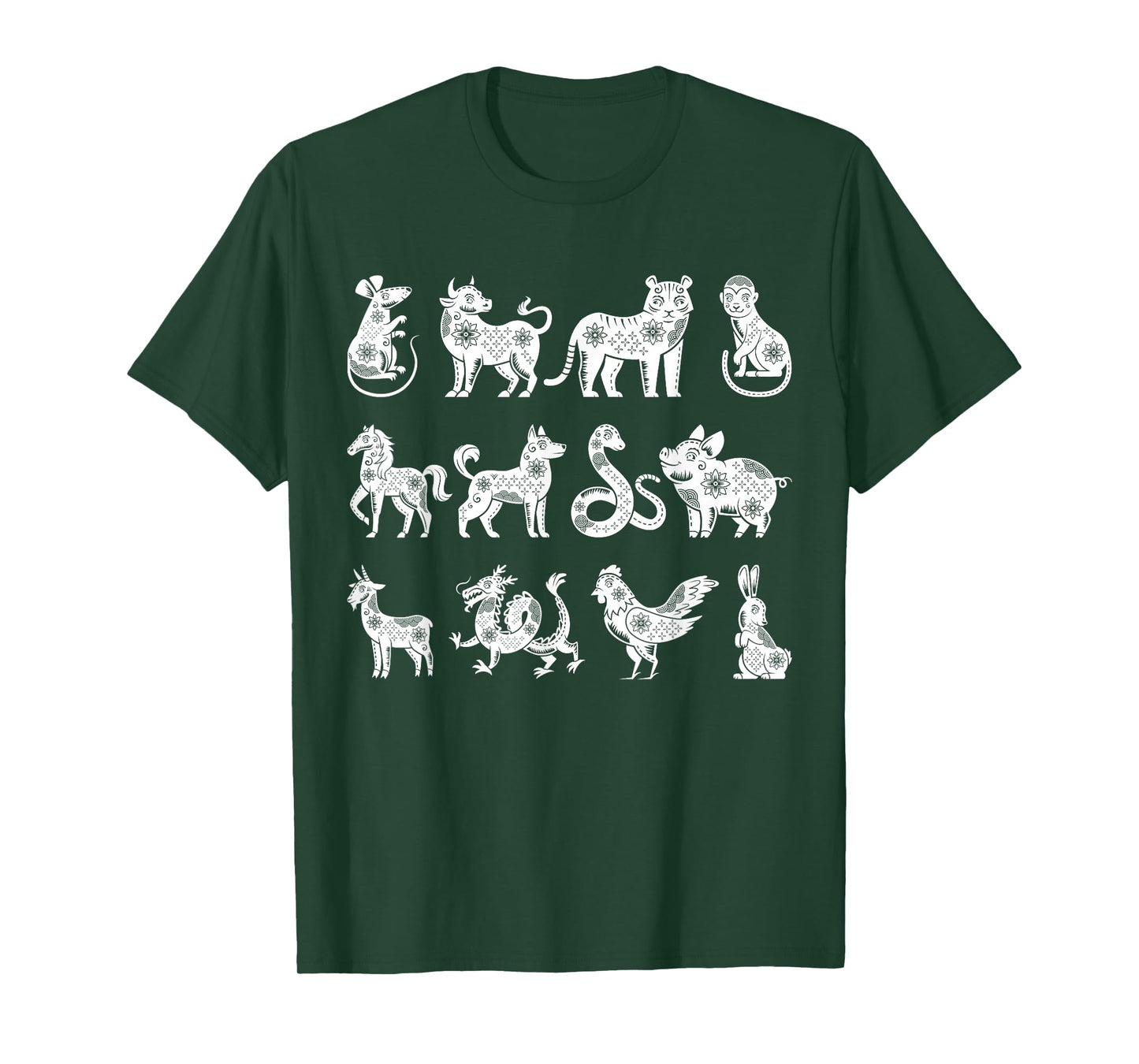 Chinese Zodiac Signs Lunar Chinese New Year T-Shirt
