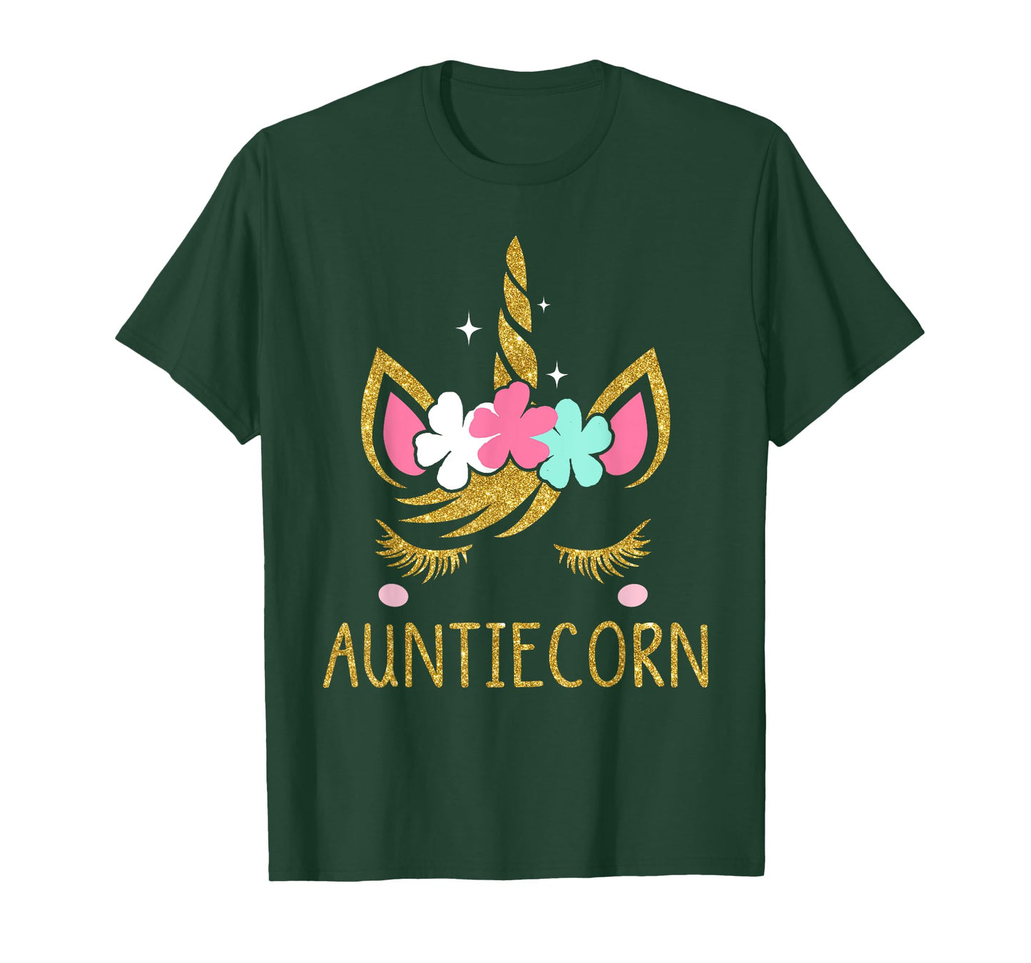 Auntiecorn Unicorn Auntie T-Shirt T-Shirt