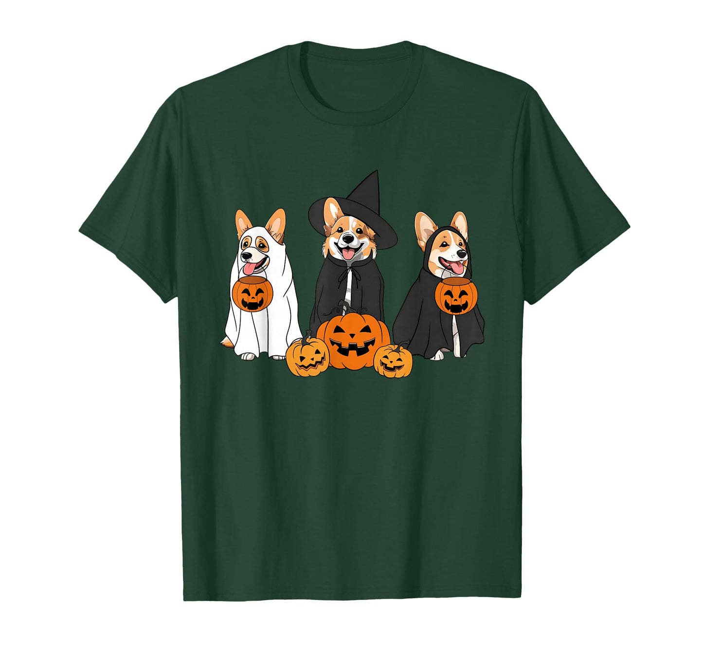 Funny Halloween Ghost Dog Pumpkin Spooky Season T-Shirt
