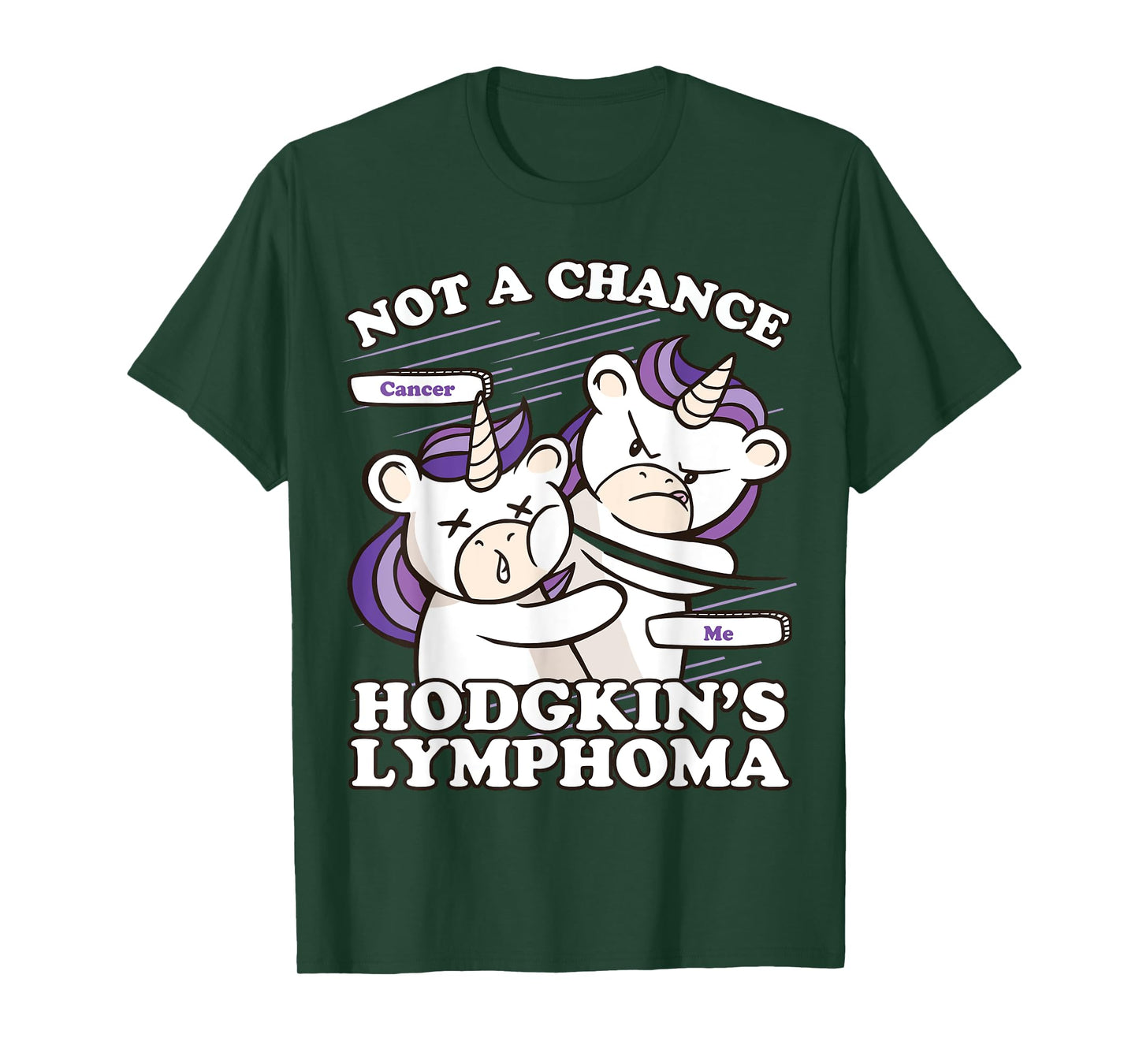 Hodgkins Lymphoma Awareness, Not A Chance Hodgkin's Lymphoma T-Shirt