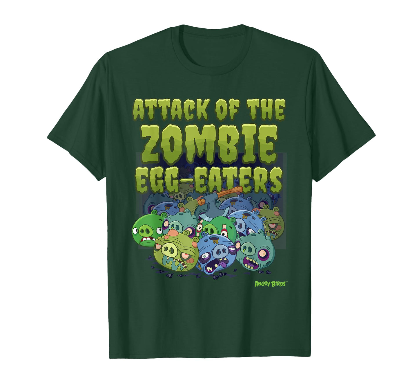 Angry Birds Halloween Pig Zombie Official Merchandise T-Shirt