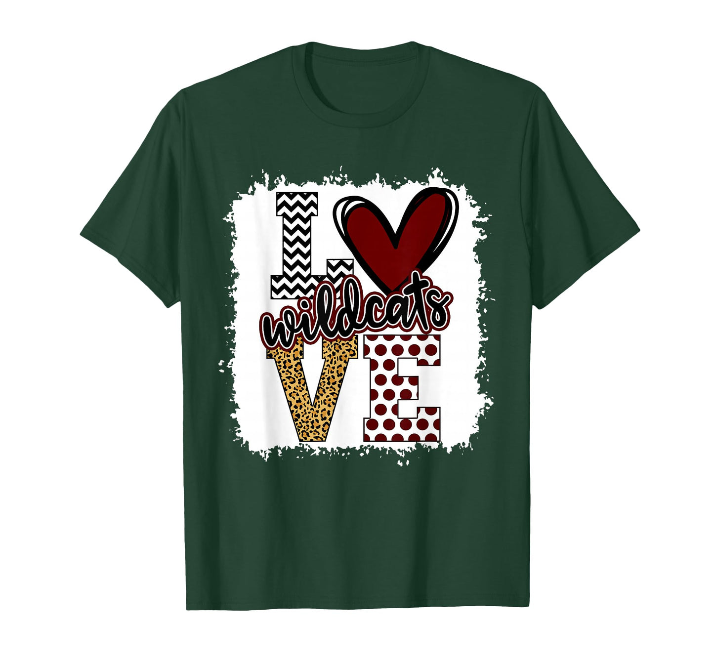 Wild cats Mascot Love - School Spirit Fantastic Gifts T-Shirt