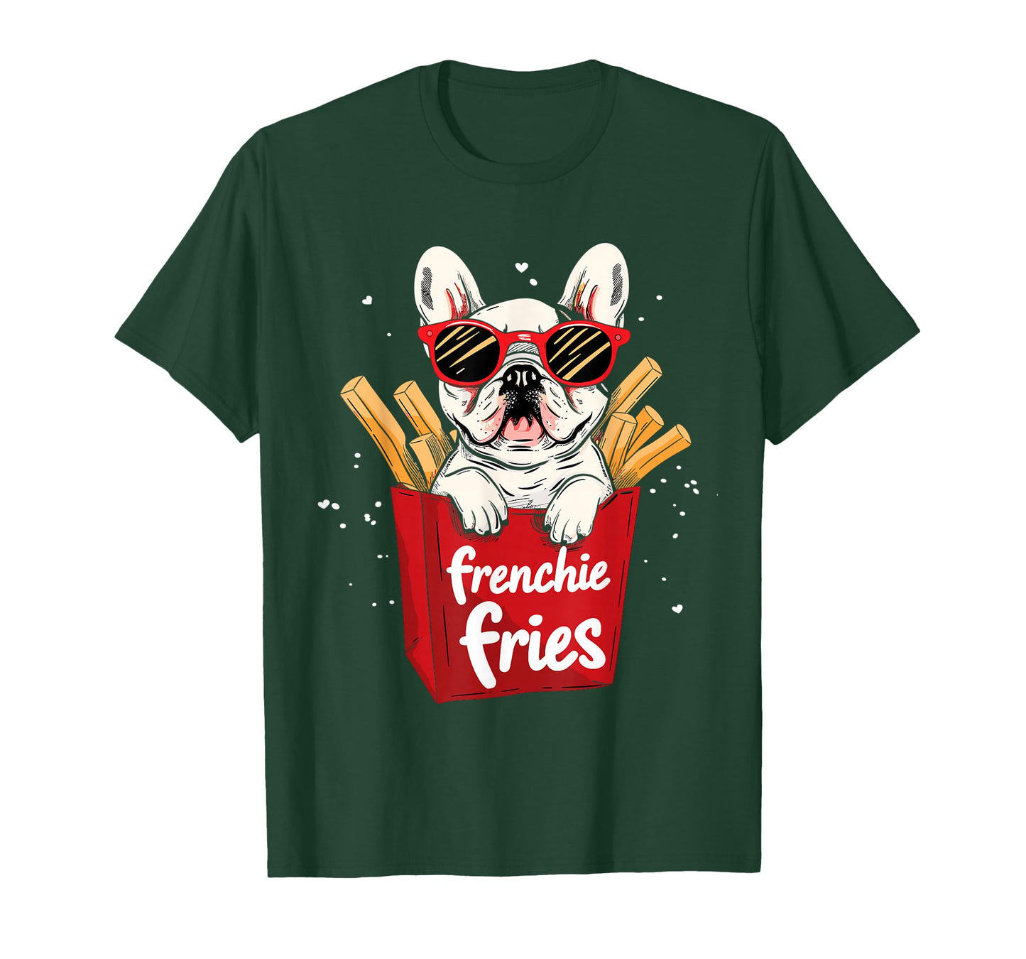 Frenchie Fries French Bulldog Funny Dog Lover Women T-Shirt