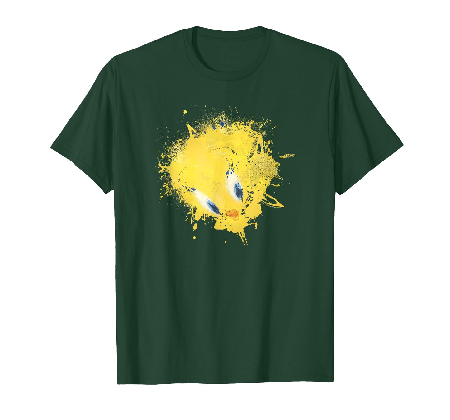 WB100 Looney Tunes Tweety Bird Paint Splat Portrait T-Shirt
