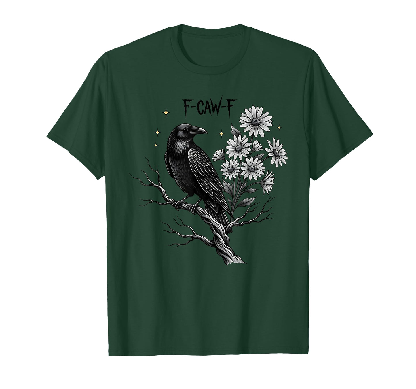 Black Crow F-Caw-F Halloween T-Shirt