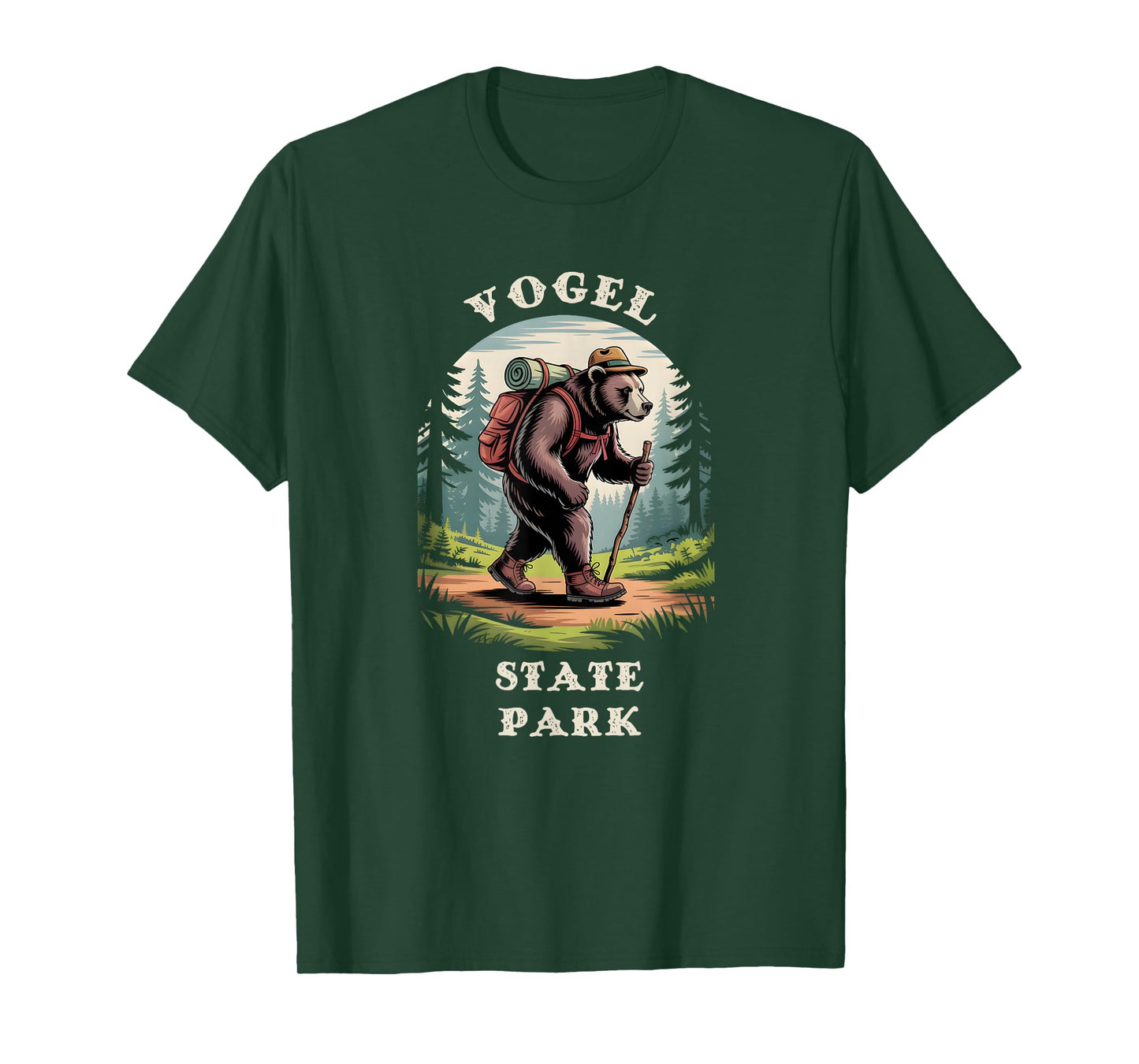 Vogel State Park, Georgia GA Mountains Hiking Bear T-Shirt