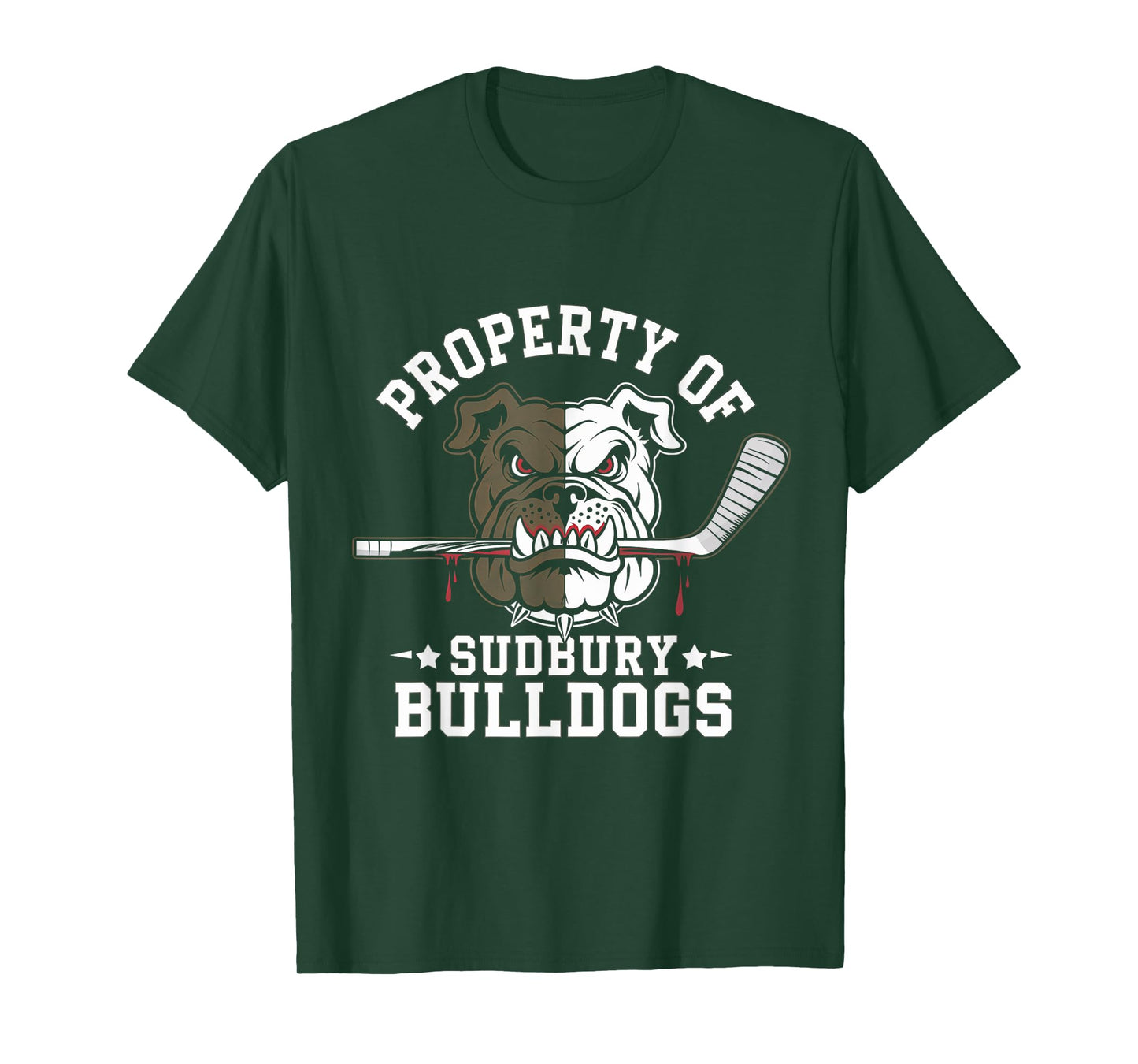 Property of Sudbury Bulldog Funny Hockey Dog Lover Funs T-Shirt for Men Women