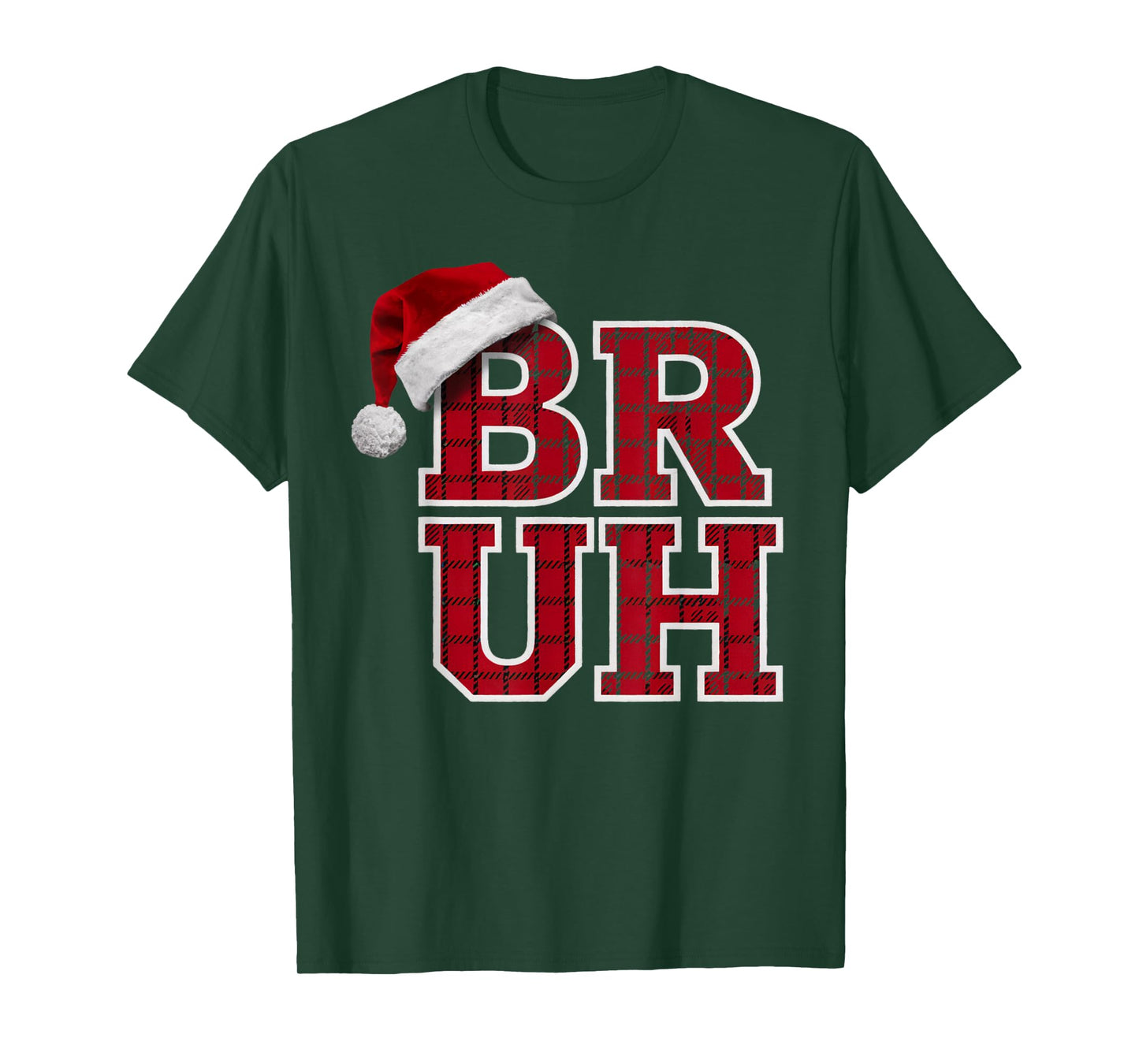 Bruh Funny Christmas Teens Boys Kids Xmas Pajamas T-Shirt