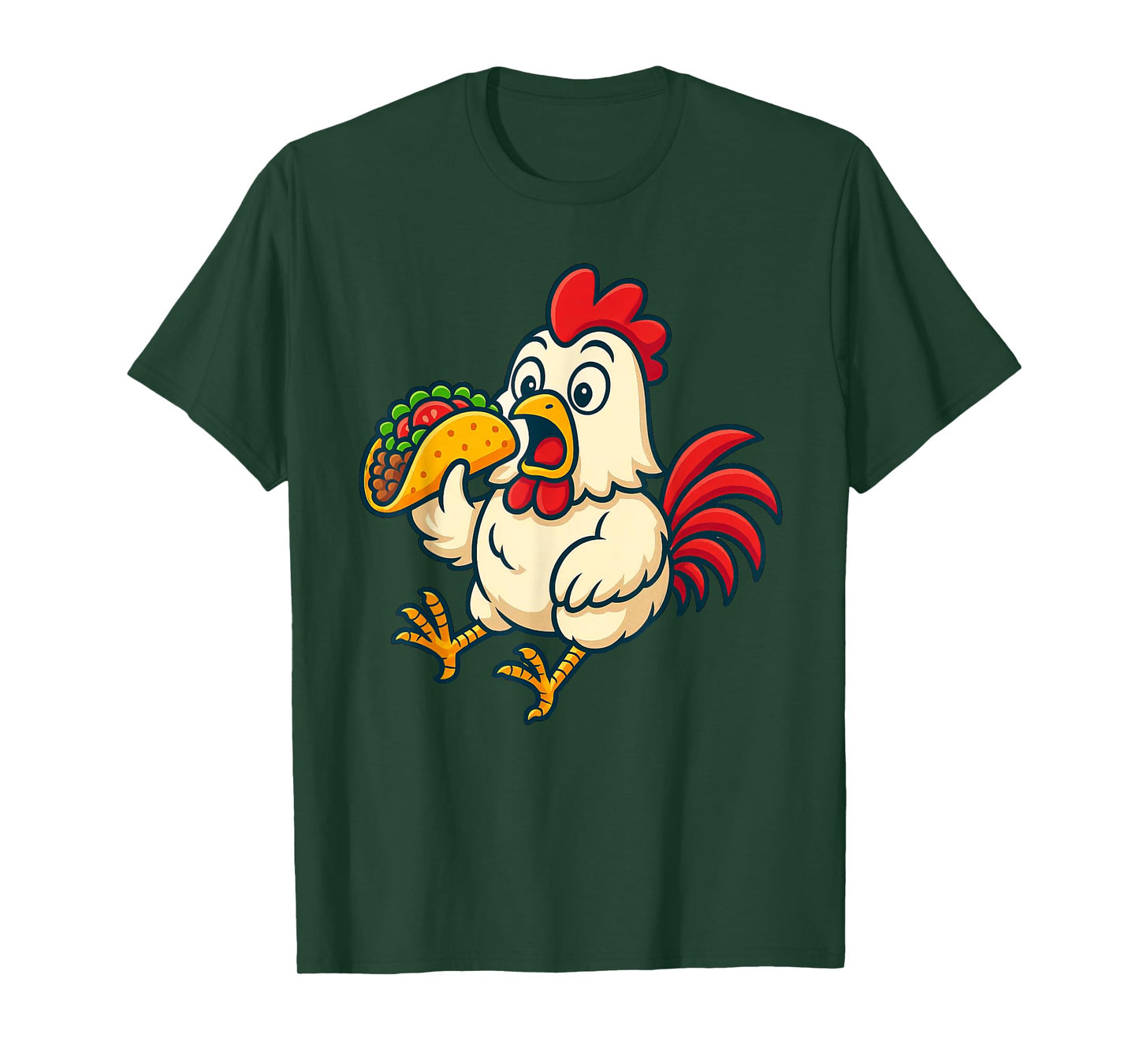 Chicken Eating Taco T-Shirt