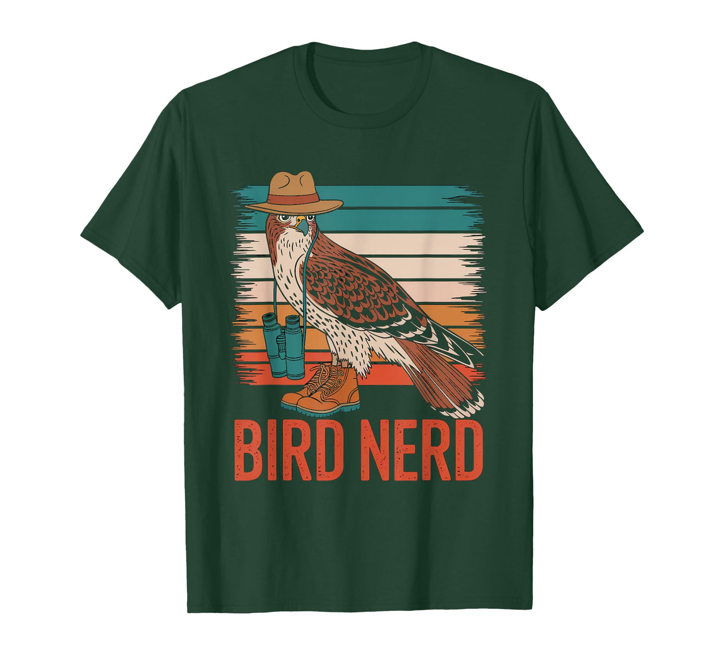 Bird Nerd Red-tailed Hawk Birdwatching Birding T-Shirt