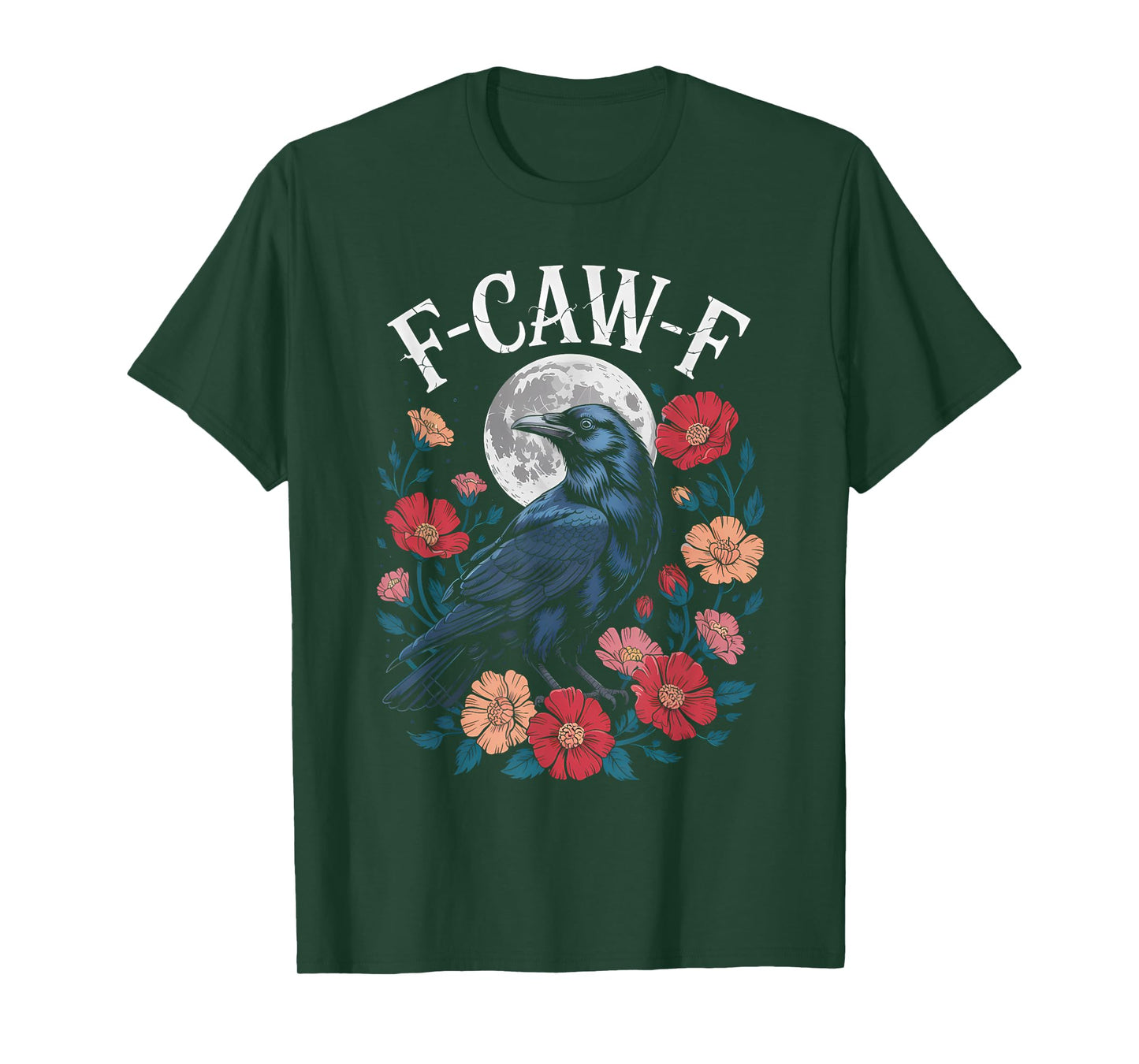 F-CAW-F Crow Shirt Gothic Raven Caw Caw Tee for Halloween T-Shirt