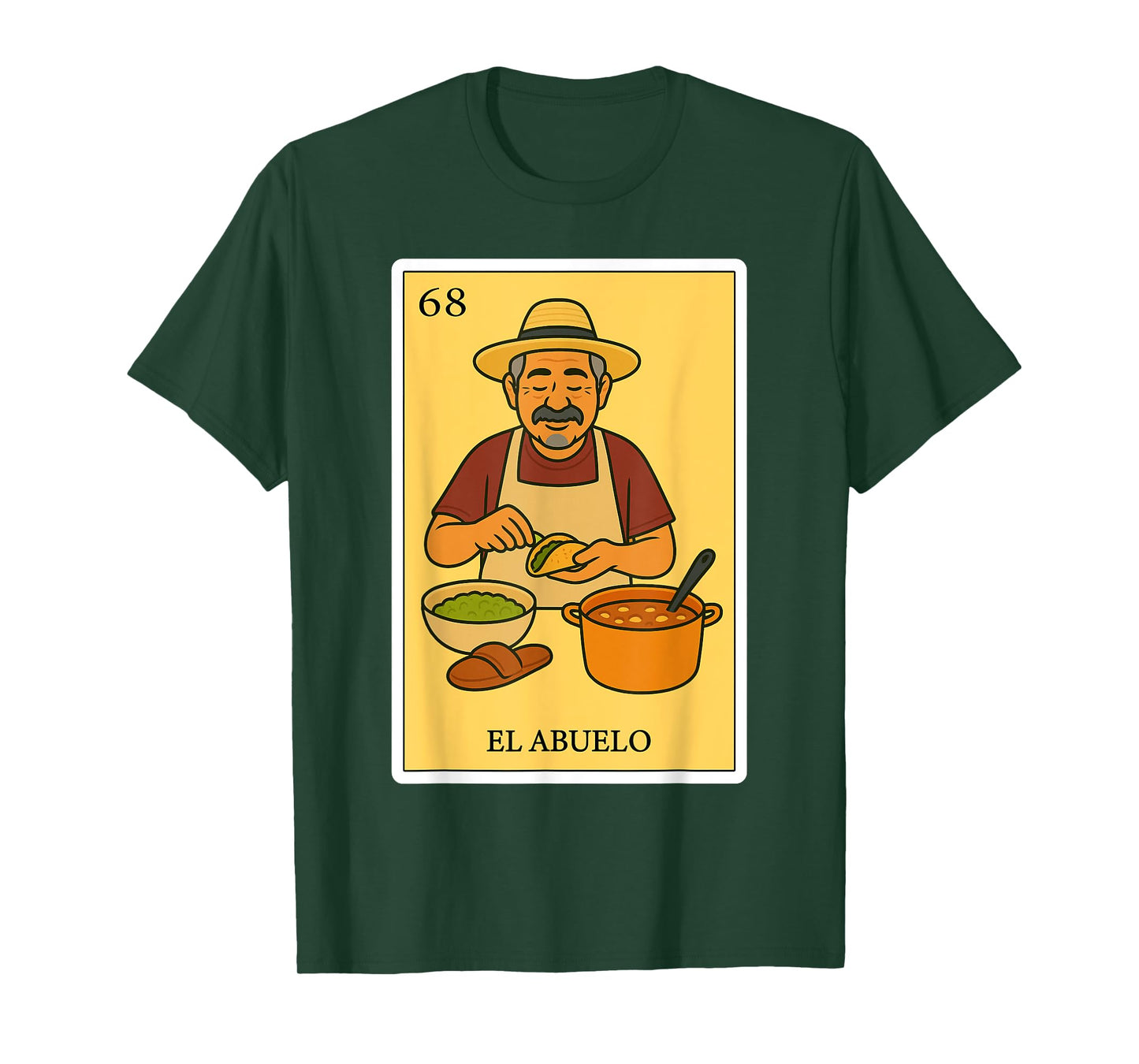 El Abuelo en la Cocina Spanish-Mexican Bingo Gift for Abuela T-Shirt
