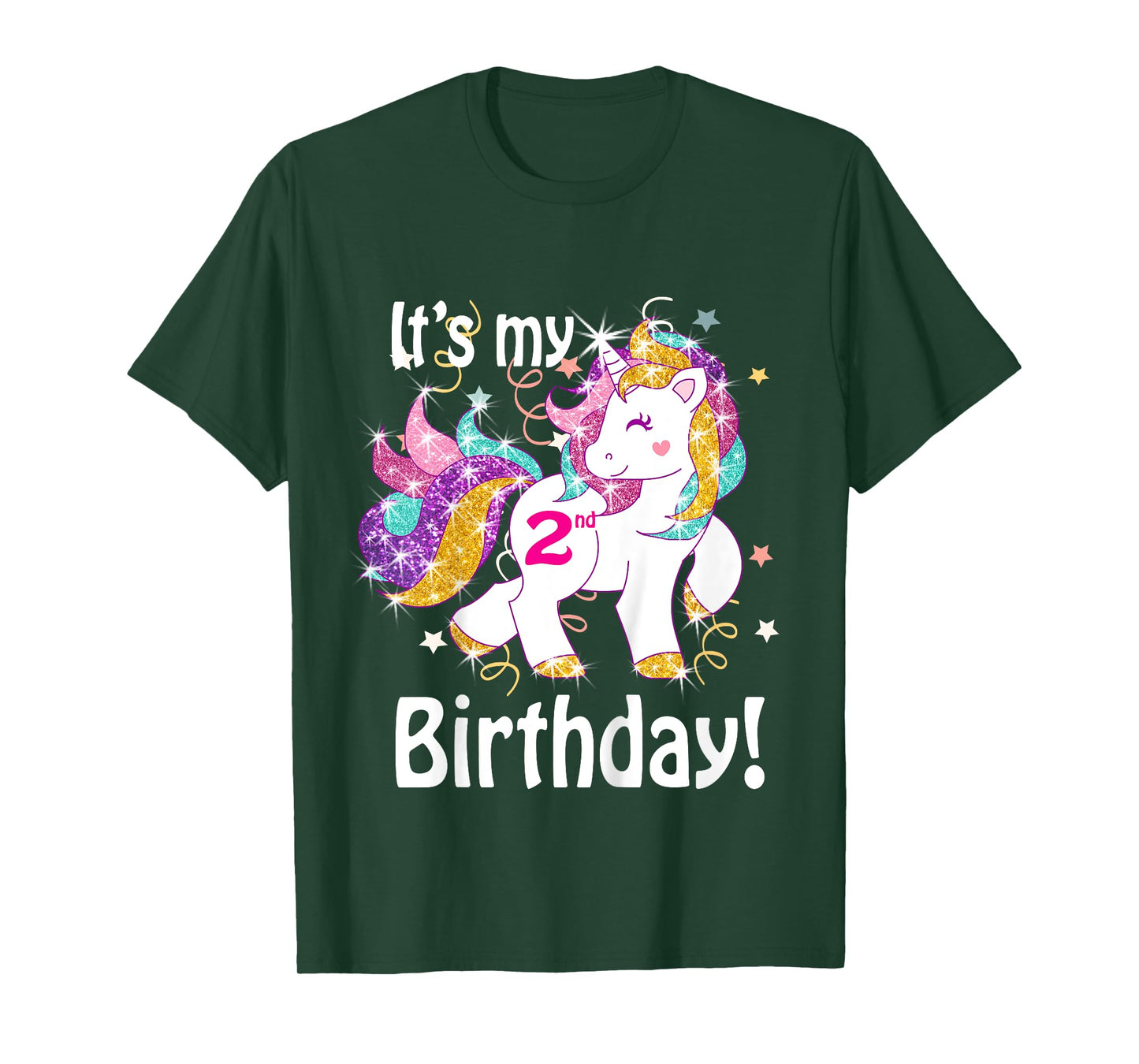Its My 2nd Birthday Unicorn Outfits for toddler girls gift T-Shirt