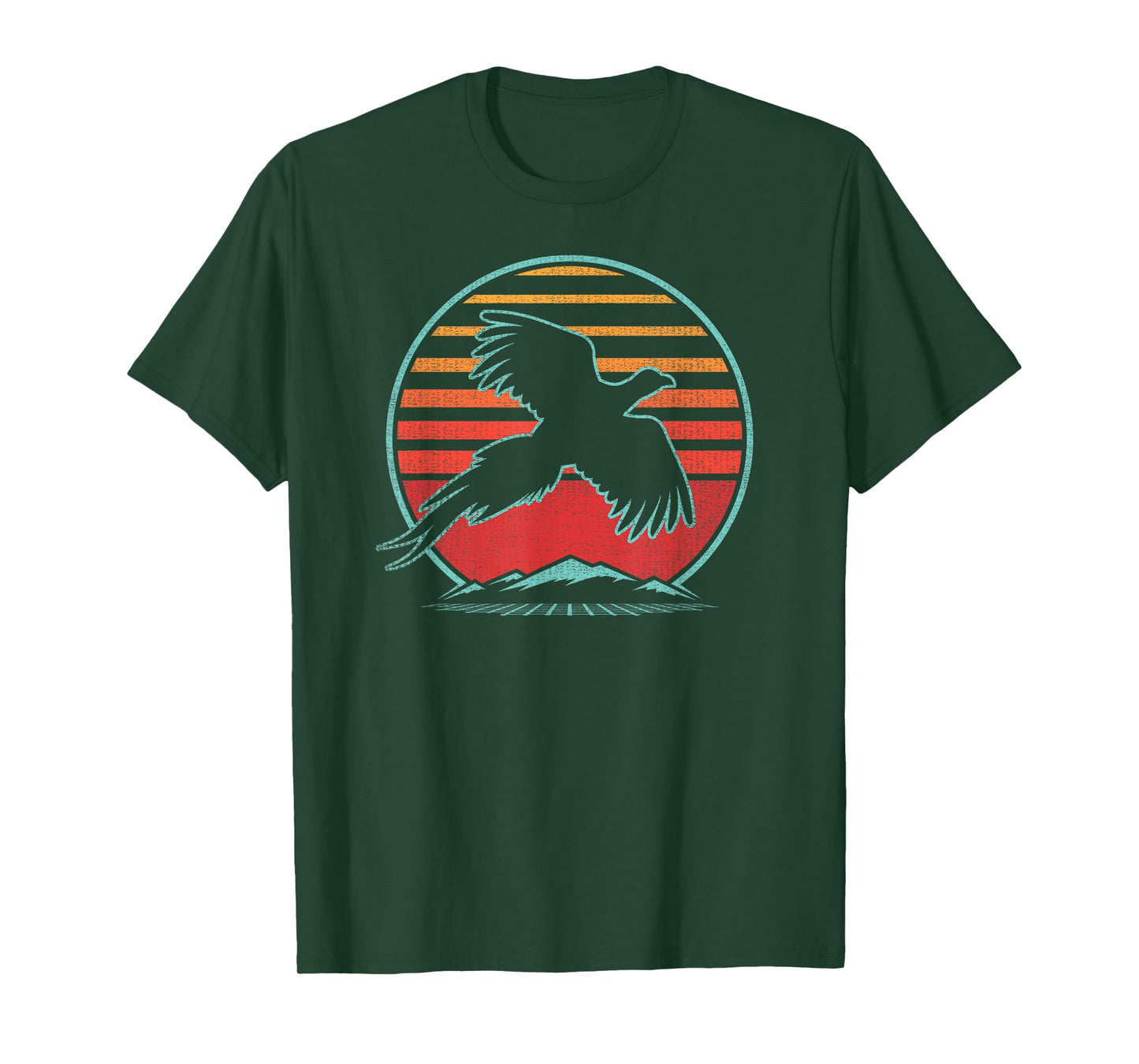 Pheasant Hunting Retro Vintage 80s Style Birding Gift T-Shirt
