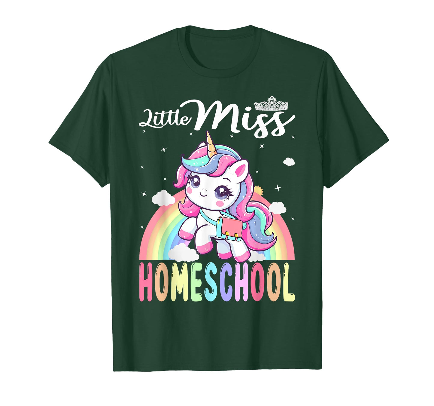 Little Miss Homeschool Back To School Girls Homeschool T-Shirt