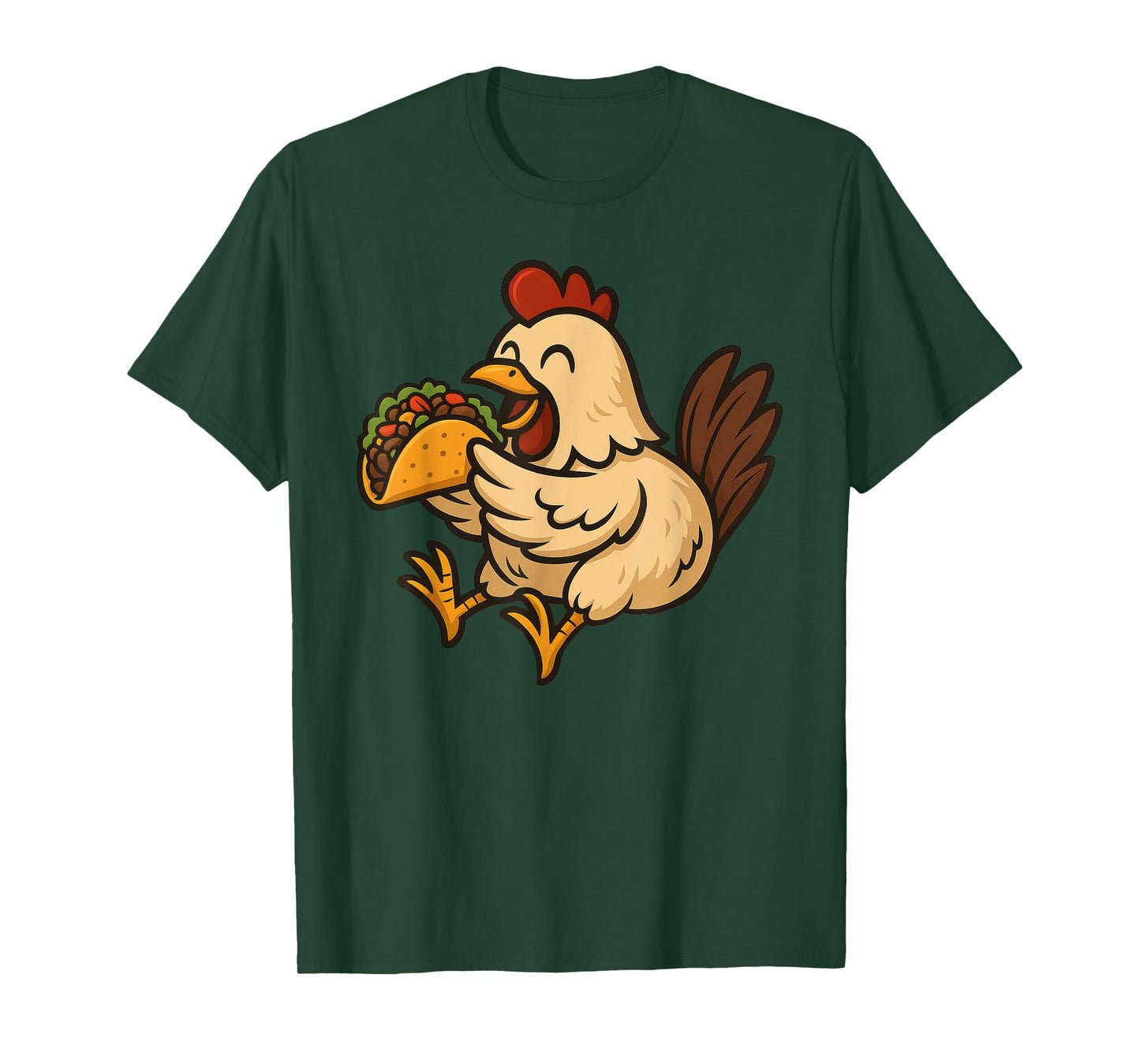 Chicken Eating Taco T-Shirt