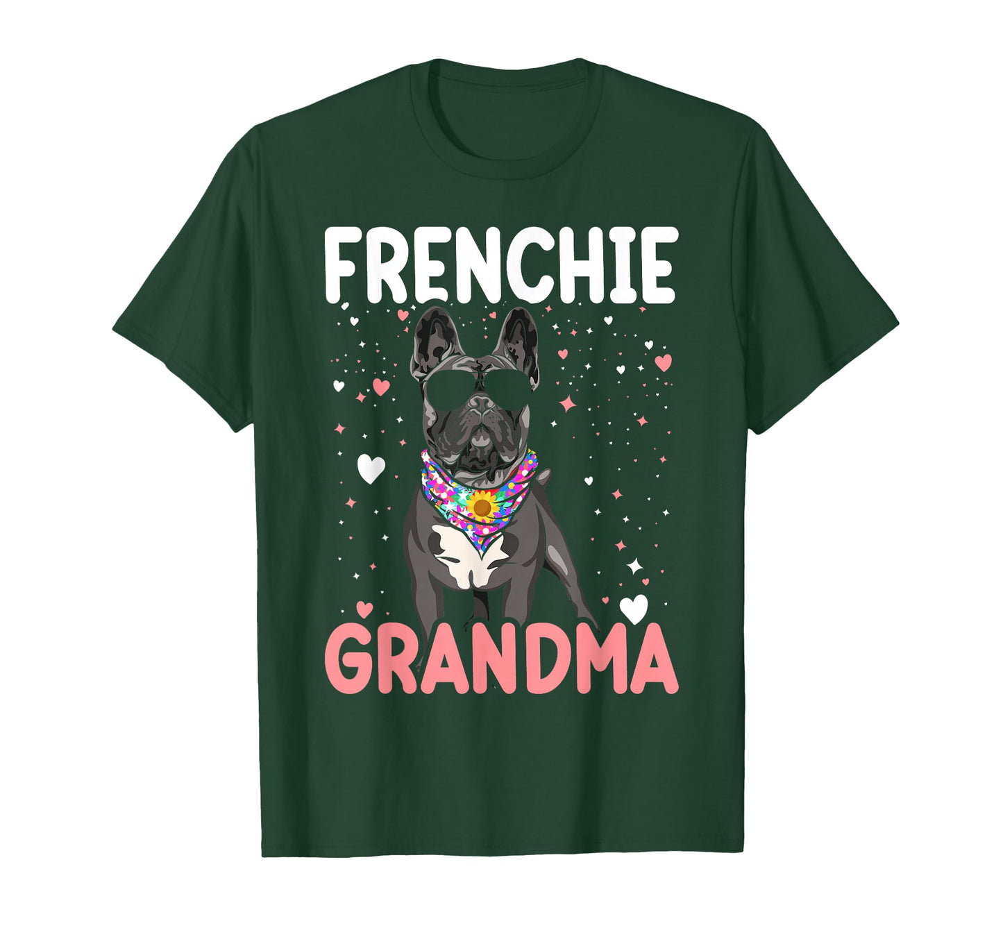 French Bulldog Grandma Frenchie Dog Funny Womens T-Shirt