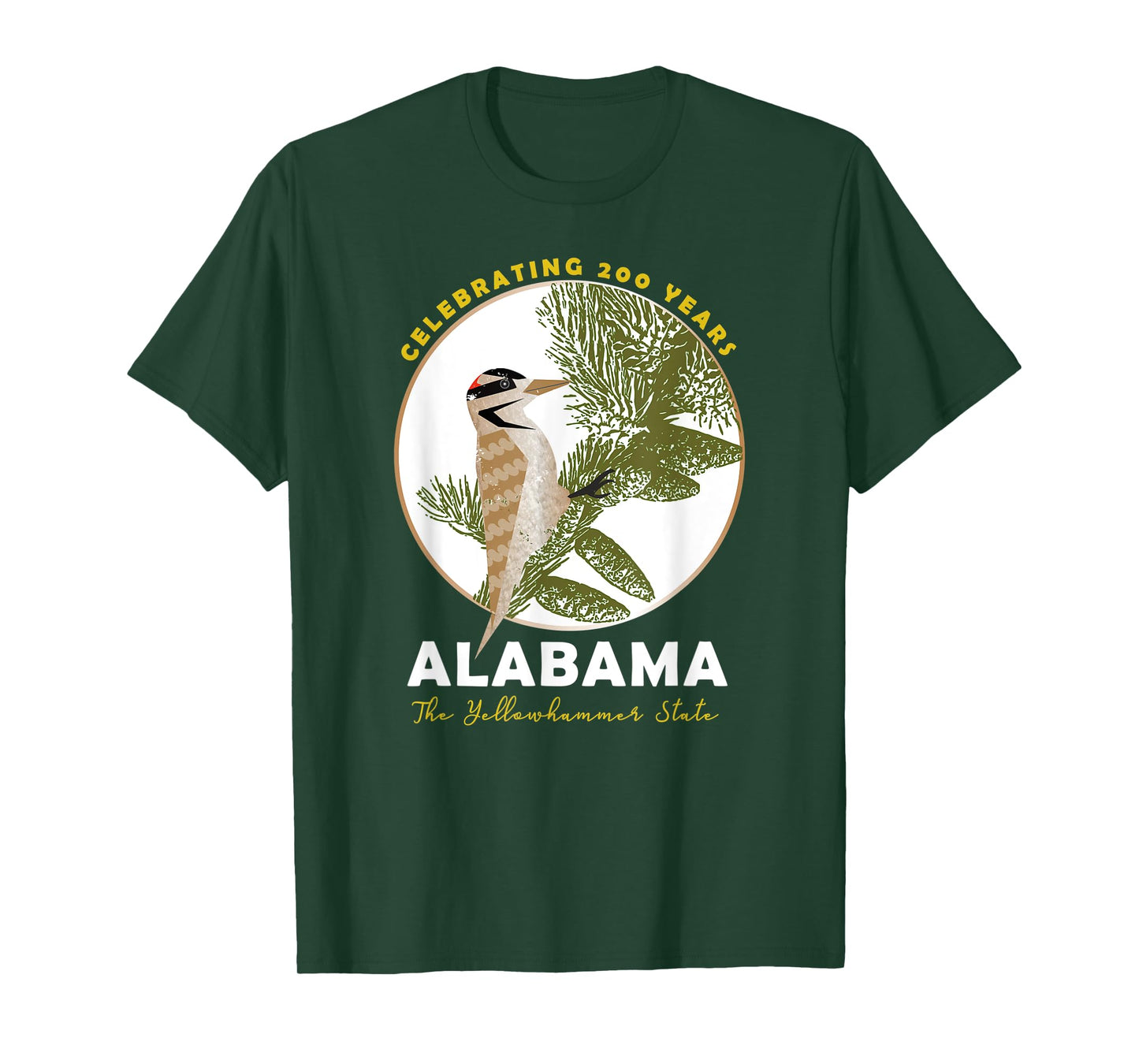 Alabama Bicentennial The Yellowhammer State 1819-2019 T-Shirt