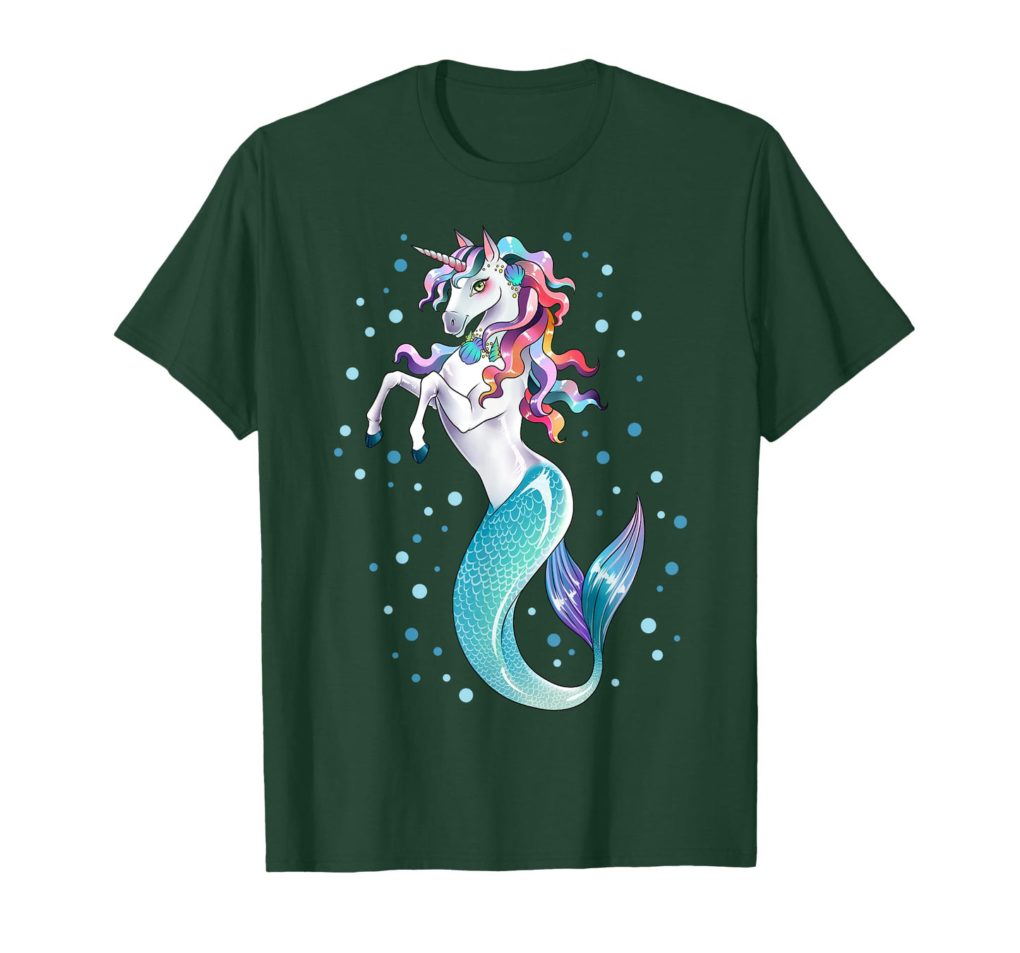 Unicorn Mermaid Mermicorn Girls Kids Women Rainbow Gifts T-Shirt