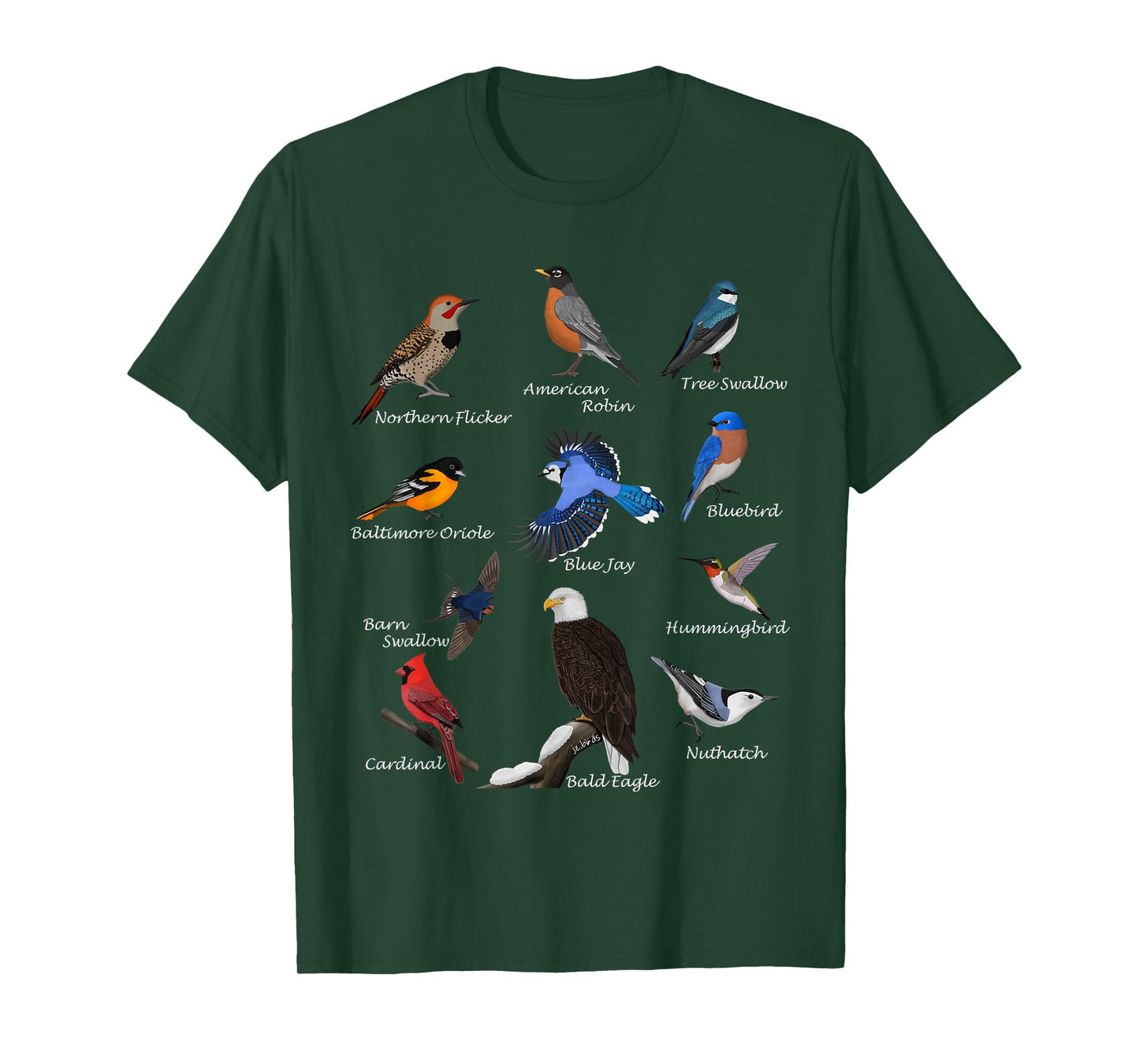 Robin Cardinal Blue Jay Bluebird Birdwatching Birding Bird T-Shirt