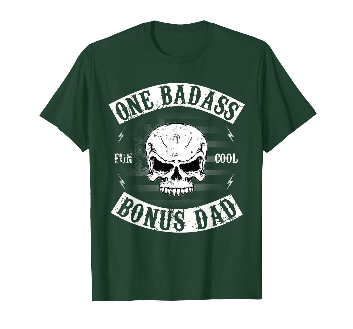 One Badass Bonus Step Dad Funny Gift Birthday Stepdad T-Shirt