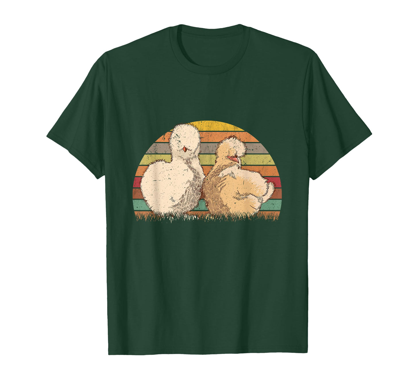 Silk hen Retro Silkies Vintage Silkie Chicken T-Shirt