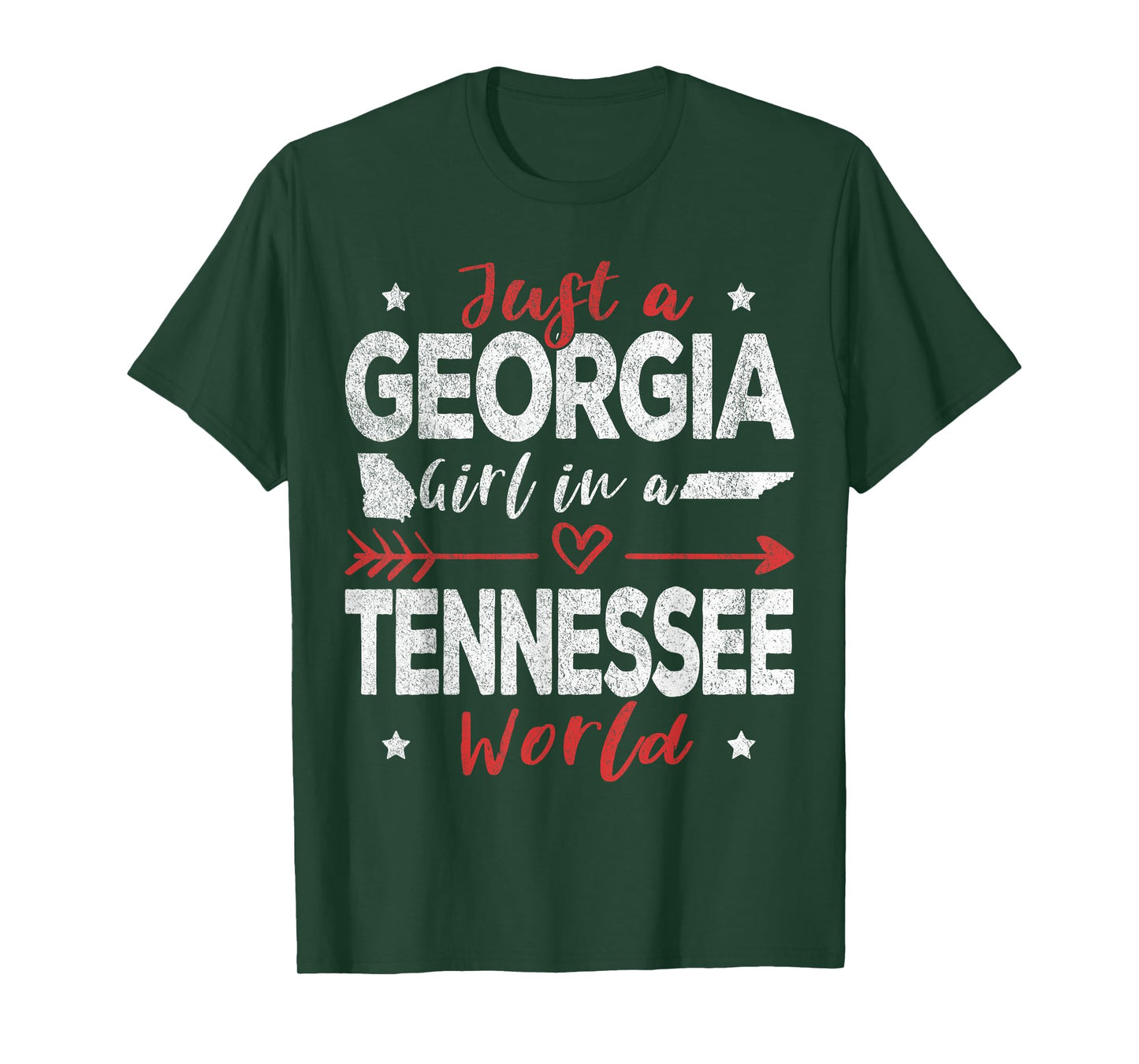 Just A Georgia Girl In A Tennessee World T-Shirt