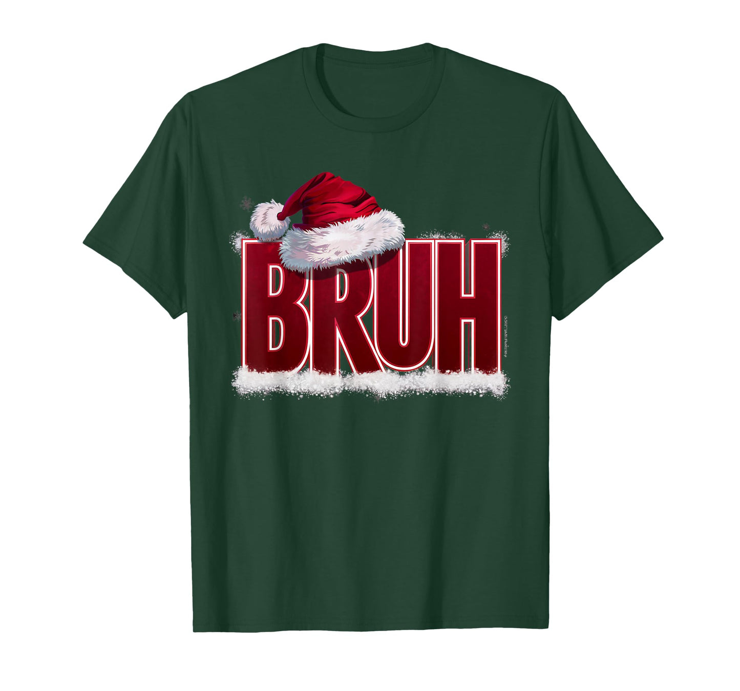 Bruh Funny Christmas Teens Boys Kids Xmas Pajamas T-Shirt