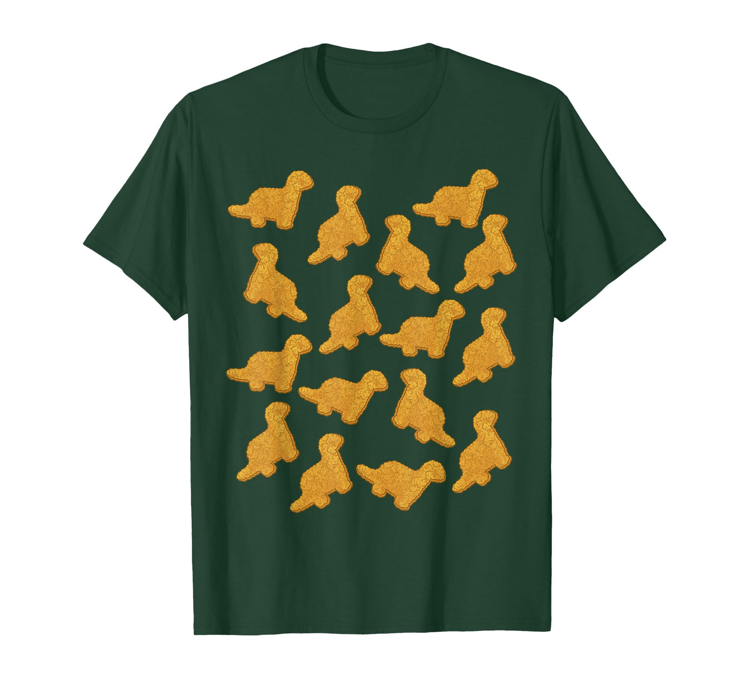 Dino Chicken Nugget Pattern T-Shirt
