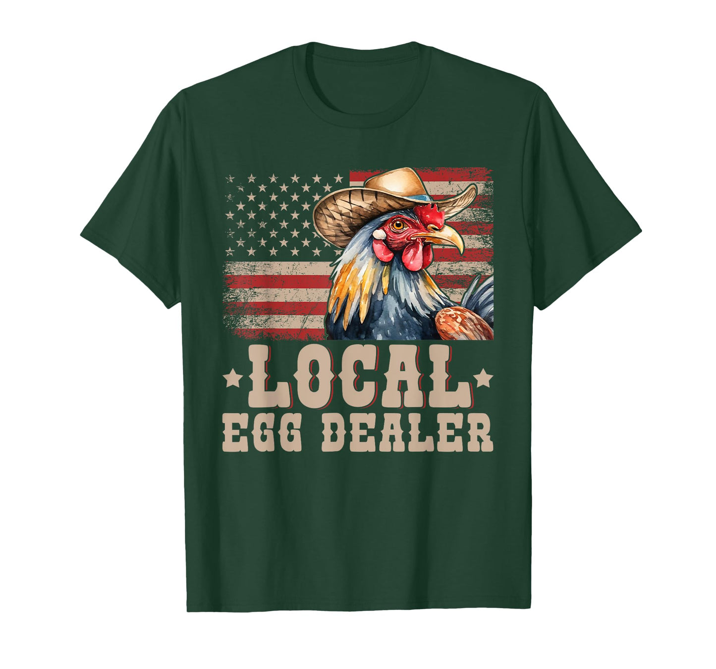 Local Egg Dealer Rooster Farmer Chicken T-Shirt