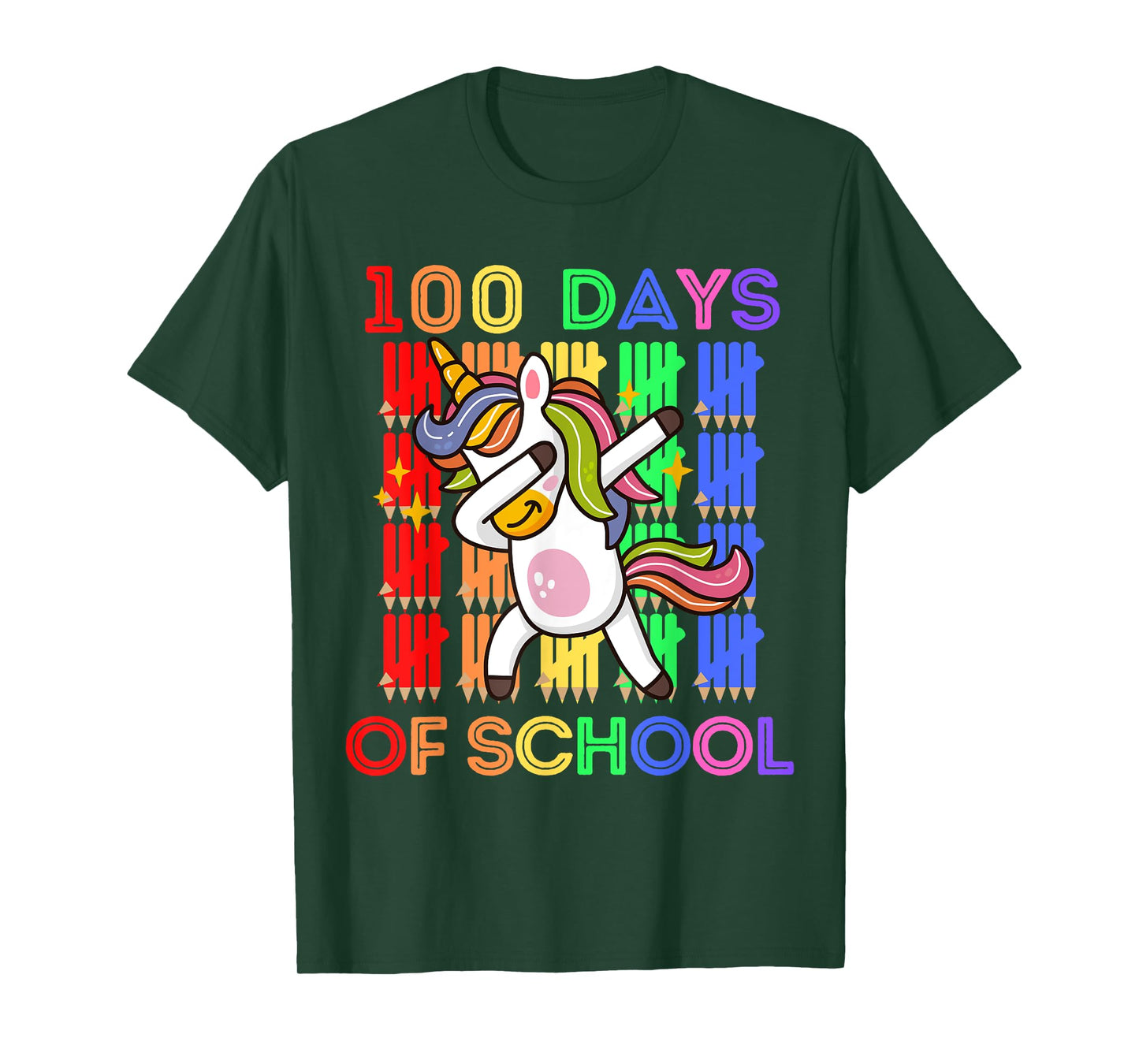 100 Days Of School Shirt Unicorn 100 Days Smarter 100th Day T-Shirt