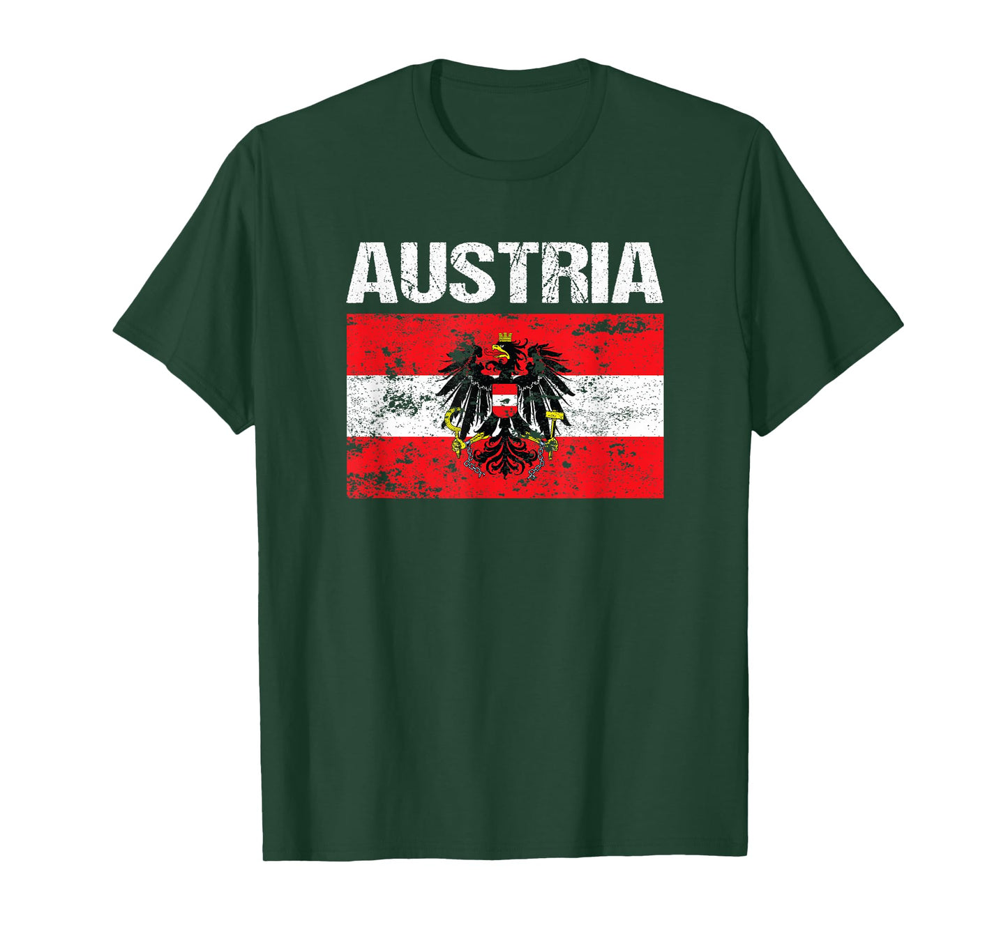 Austrian Flag Austria Vienna Land der Berge Eagle T Shirt T-Shirt