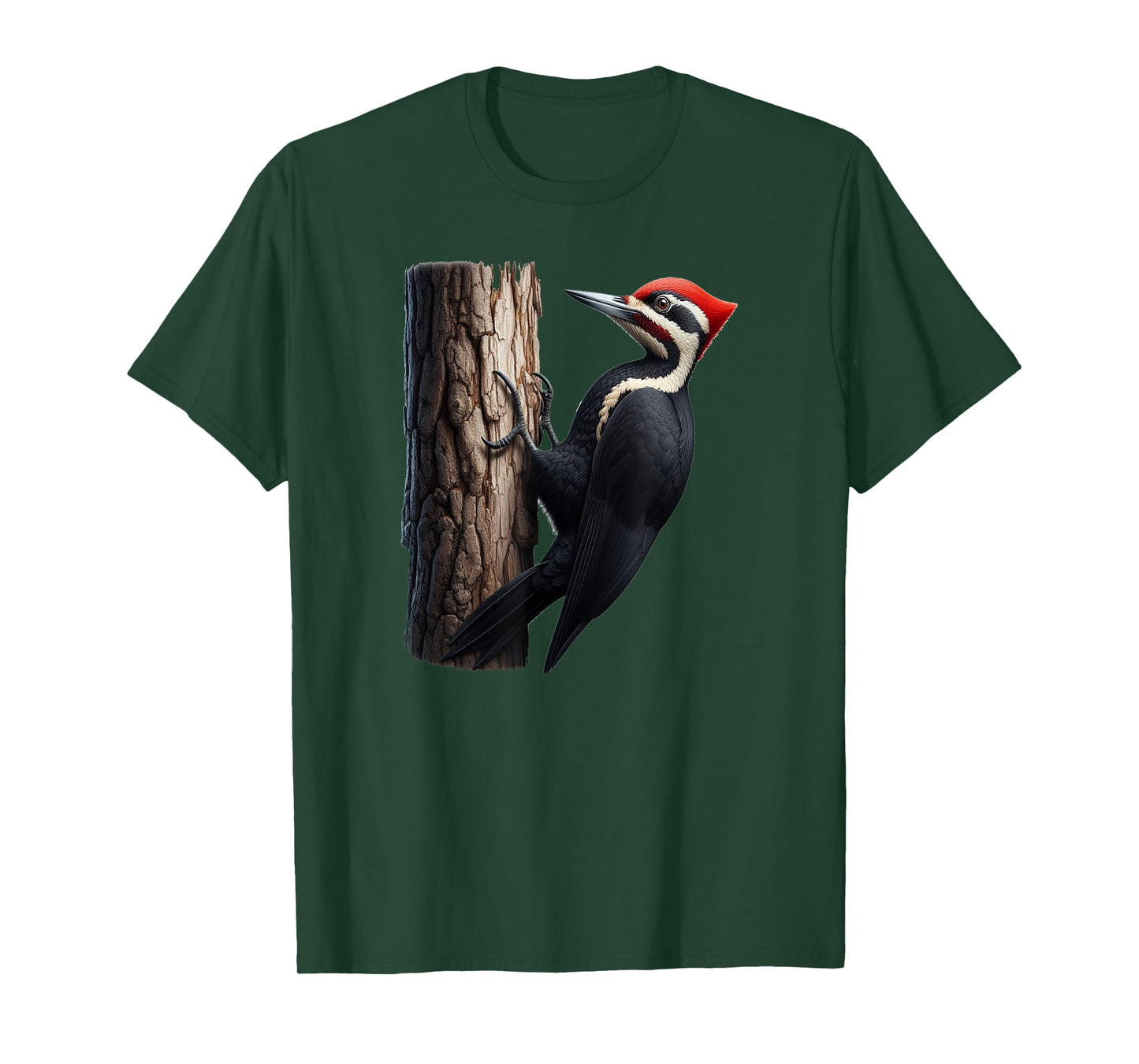 Bird Series. Pileated Woodpecker Bird. Artist's Rendition. T-Shirt