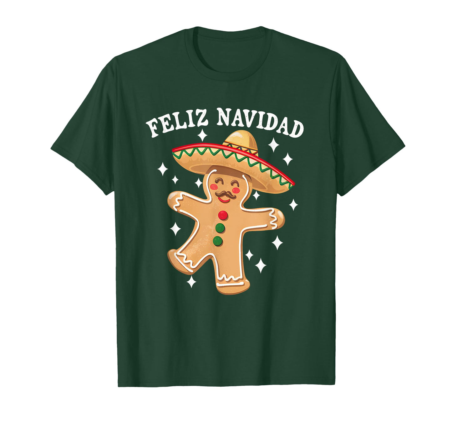 Feliz Navidad Merry Christmas Xmas Lights Pajamas Cookie T-Shirt