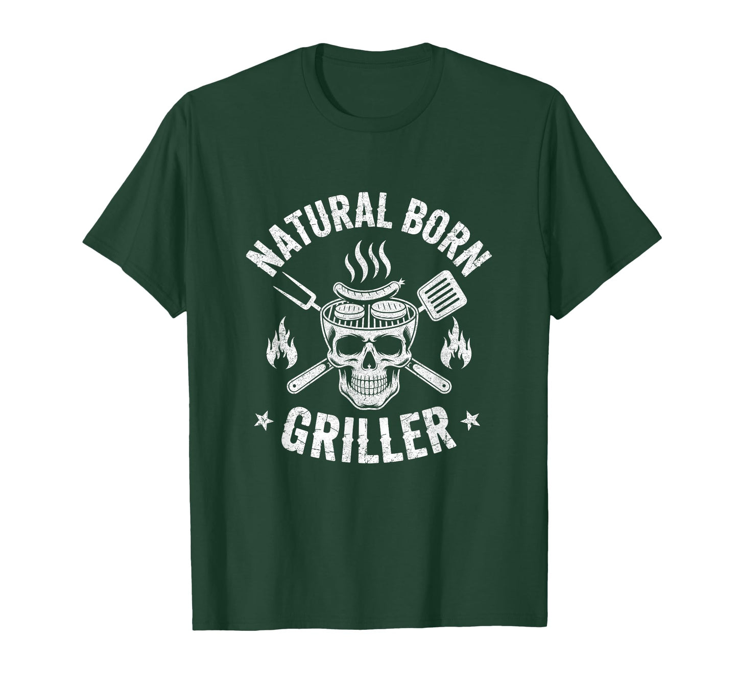 Natural Born Griller Funny Bbq Joke For Grill Lovers T-Shirt