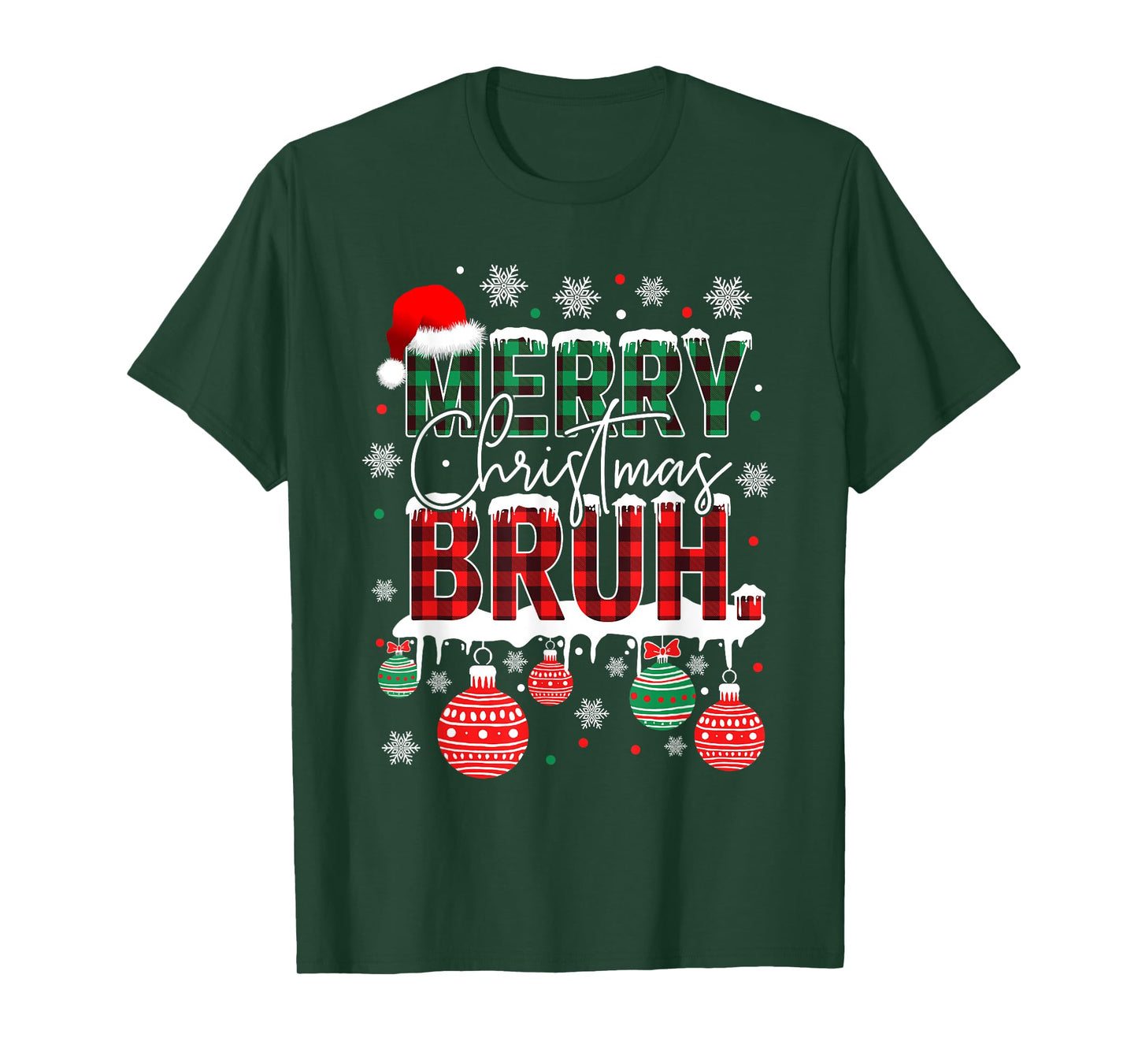 Bruh Meme Funny Saying Bro Greeting Teens Boys Men Christmas T-Shirt