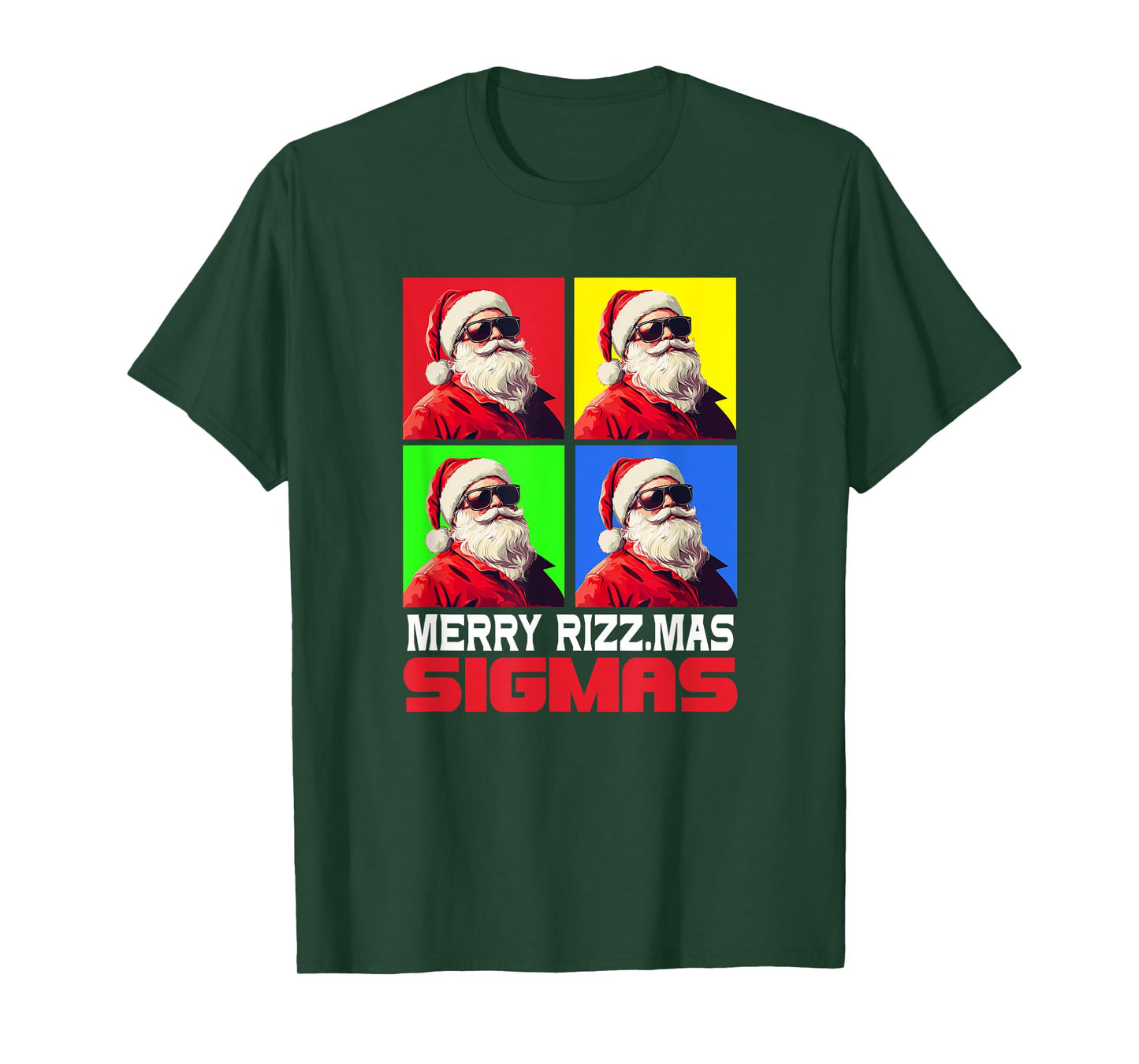 Merry Rizzmas Sigmas - Xmas Christmas Santa Claus T-Shirt