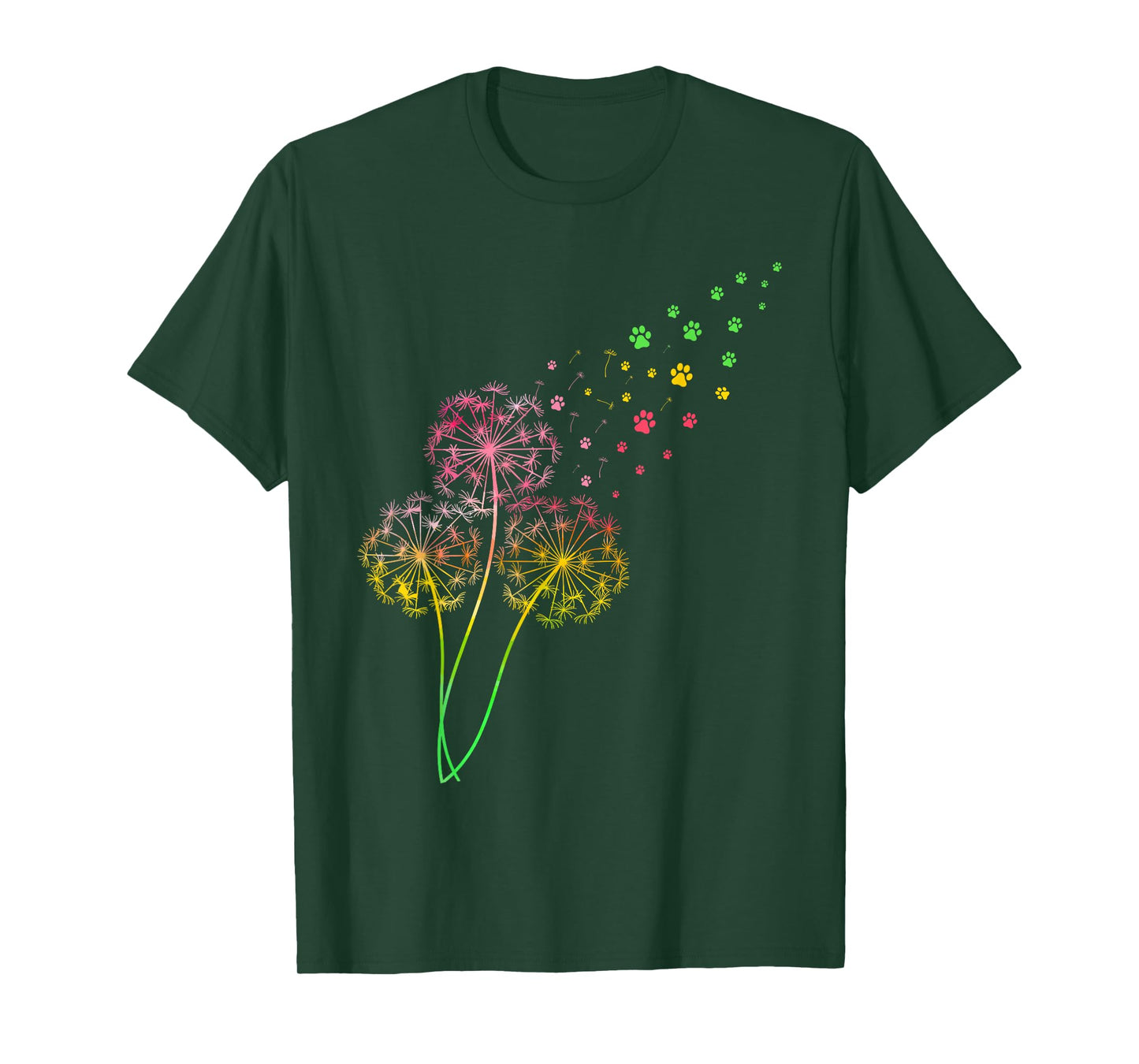 Dandelion Paw Print T-Shirt