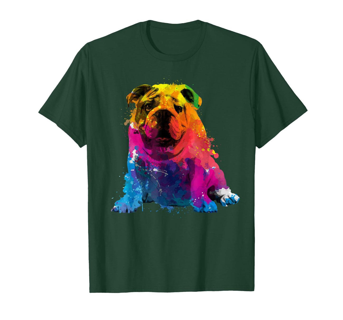 Cool Bulldog Art For Men Women Dog English Bulldog Lover T-Shirt