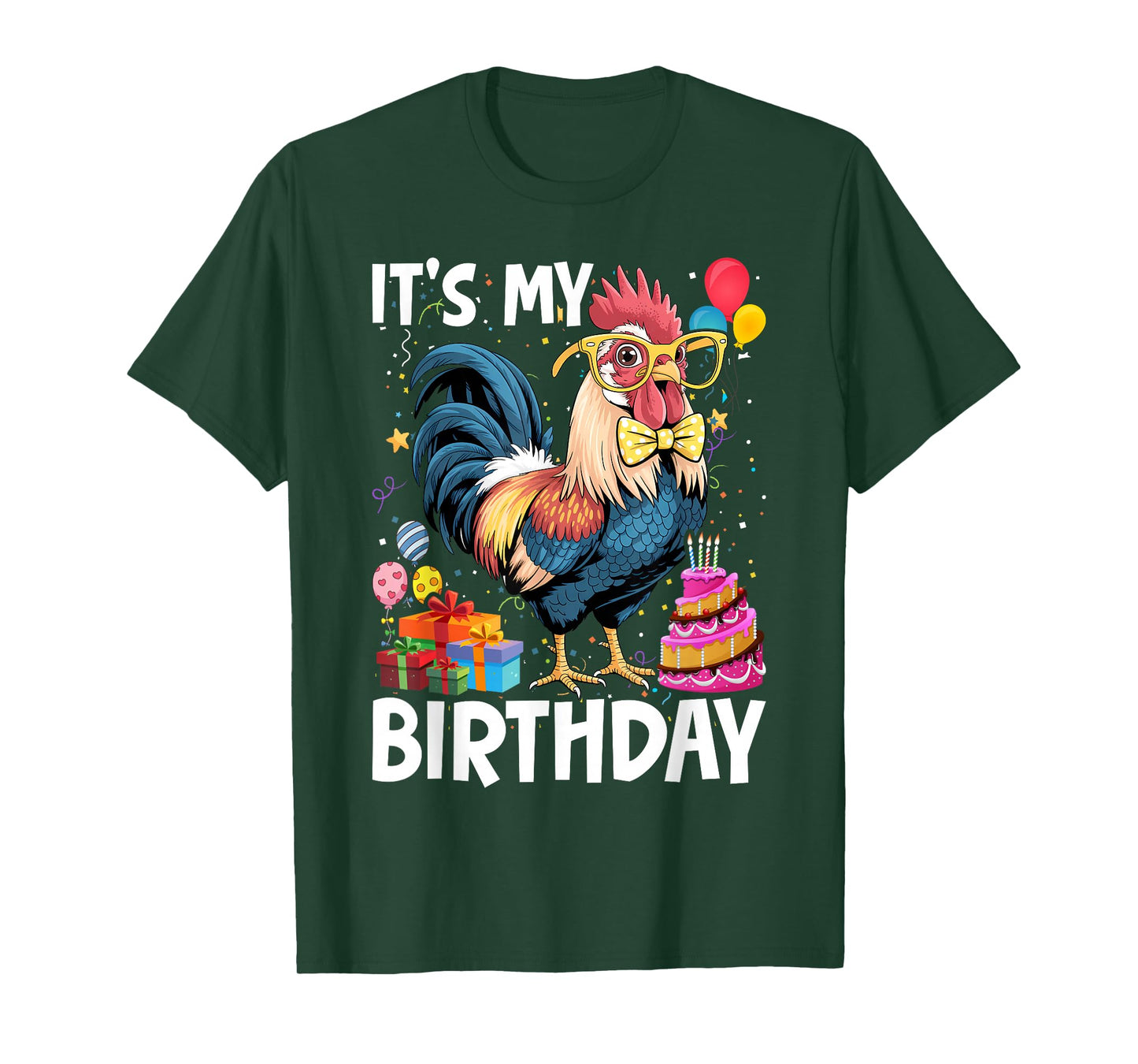 It's My Birthday, a Chicken Stamping Party for Girls T-Shirt