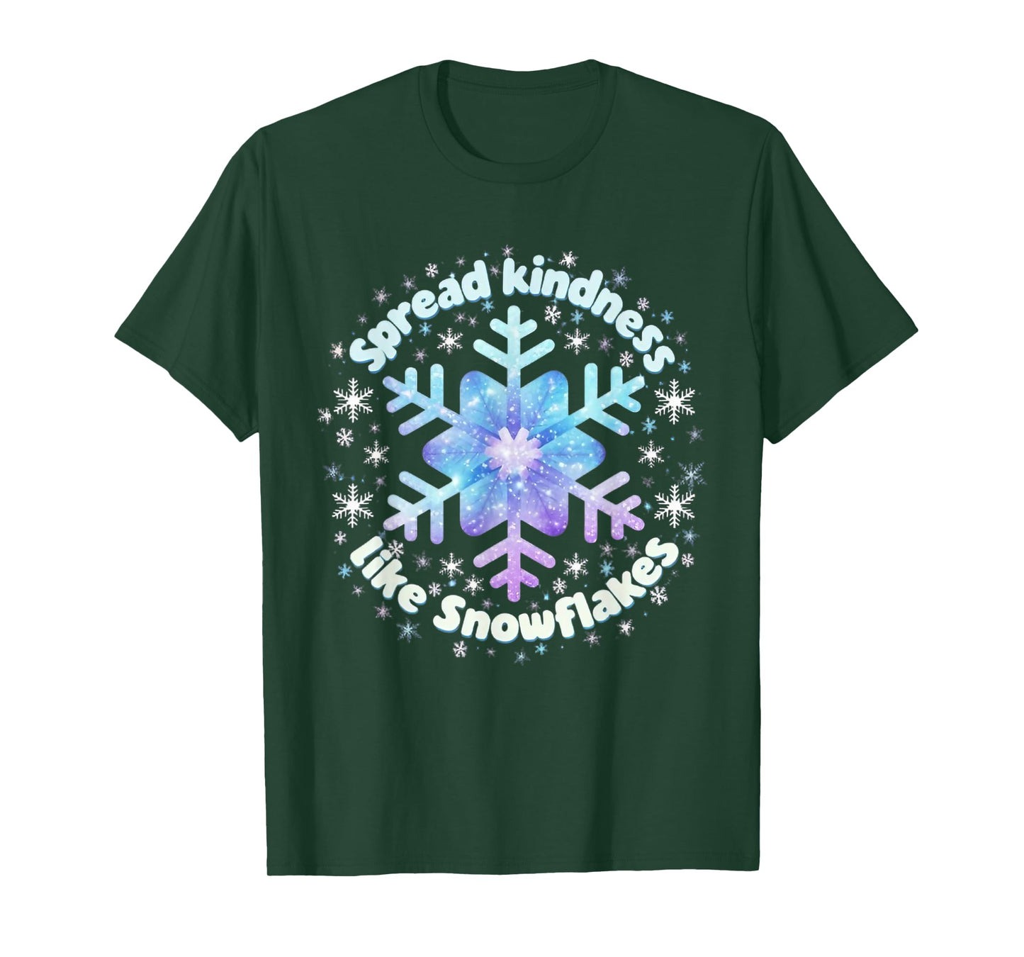 Spread Kindness Like Snowflakes Christmas Teacher Unity Day T-Shirt