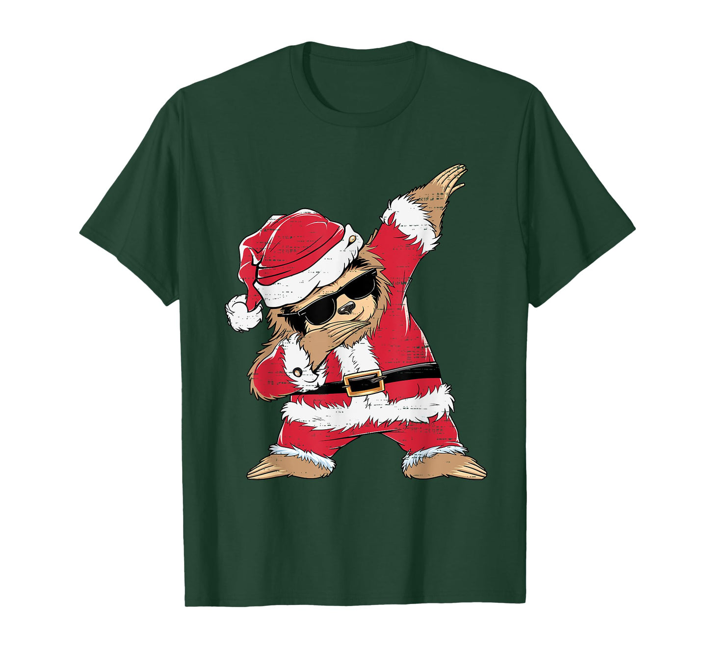 Dabbing Santa Sloth Merry Slothmas Christmas Kids Pajama T-Shirt
